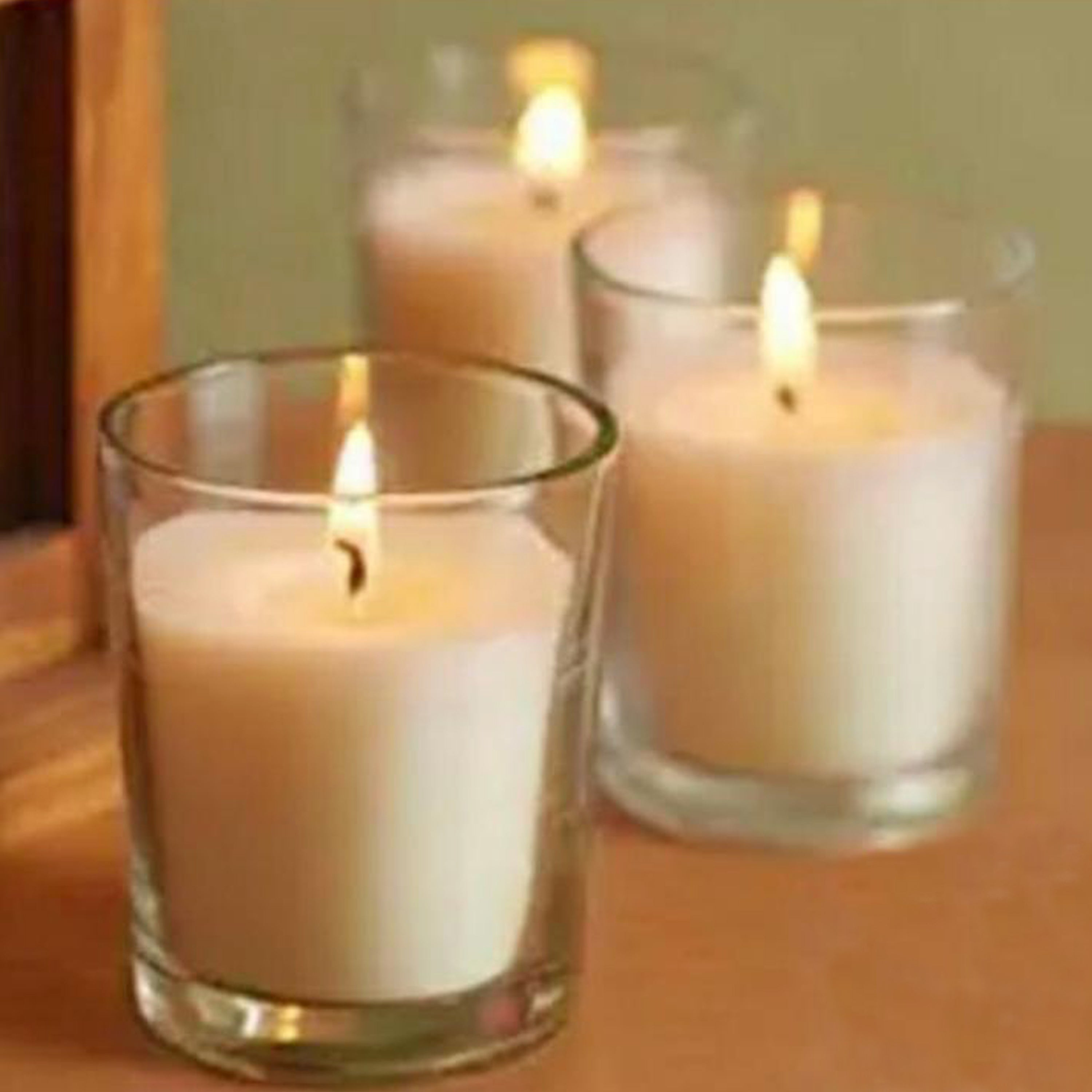 VOTIVE SHORT GLASS CANDLE BURNING HOURS - 7 TO 8 - AWA009