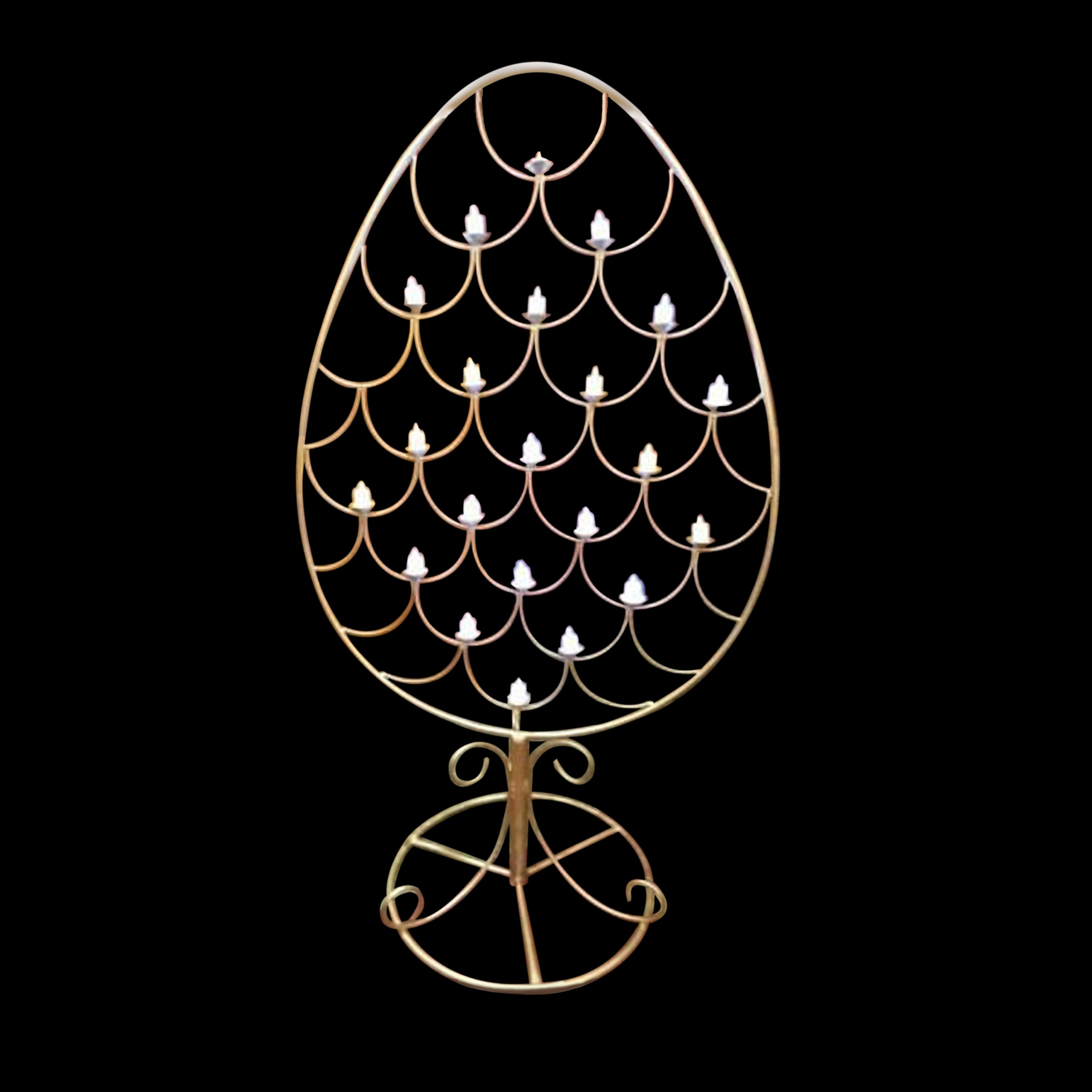 Ovel Candel Ring Stand