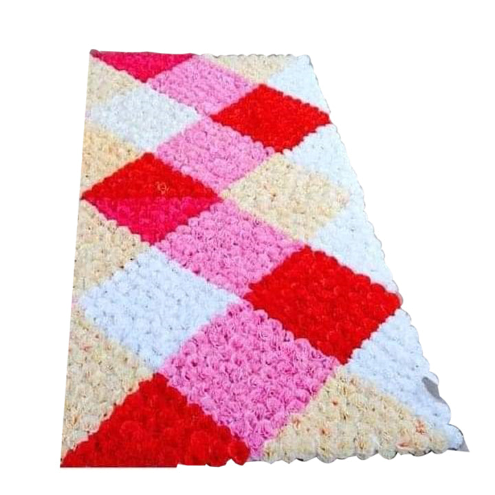 CARNITION CHECKS WALL PANEL RED, PINK, WHITE AND PITCH