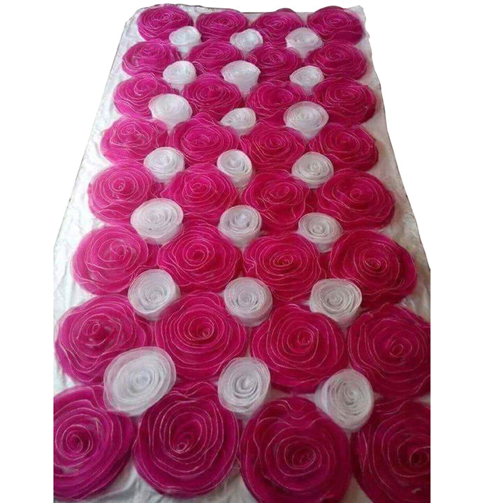 NET CLOTH ROSE FLOWERS PANEL