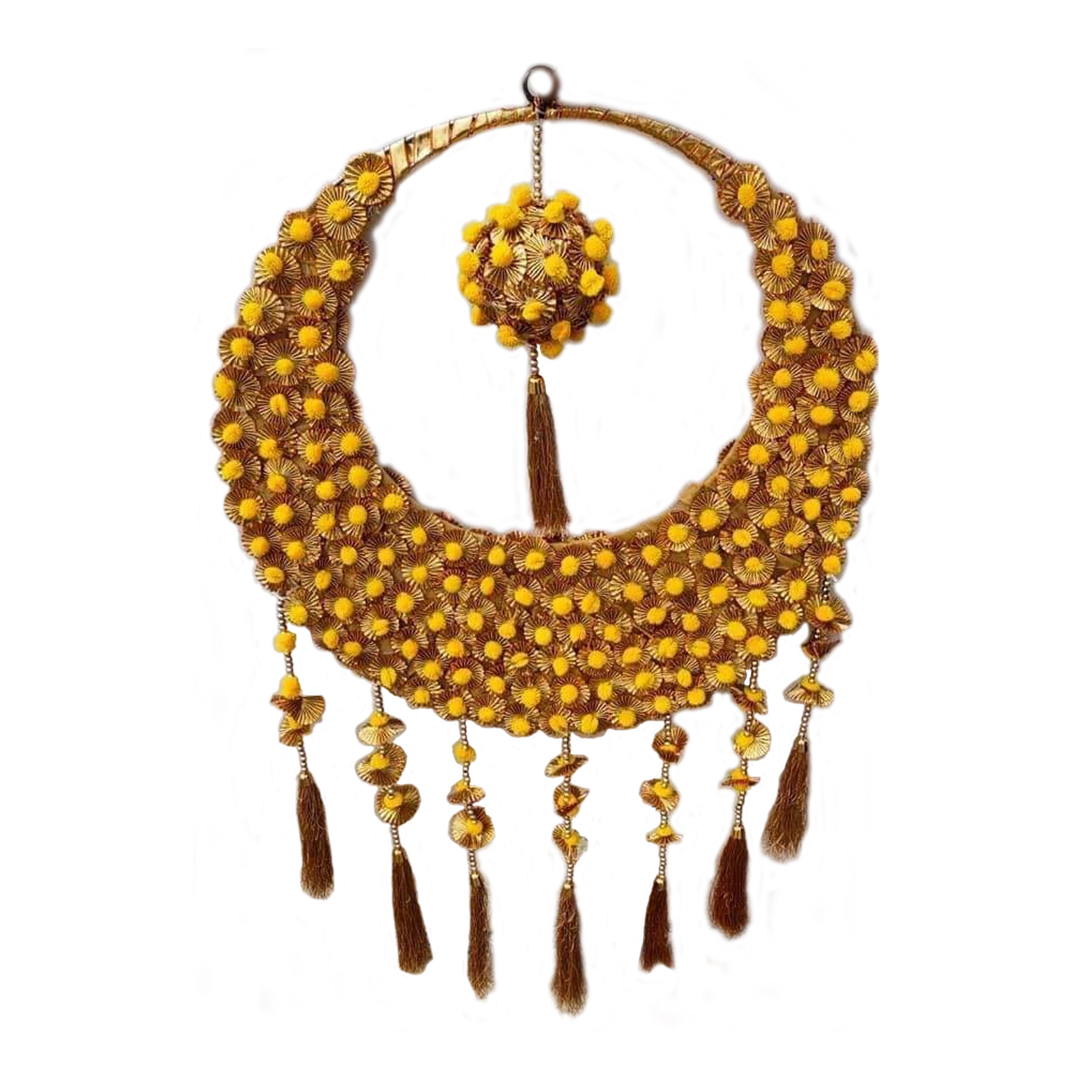 Full Moon Whit Ball Ring Hanging