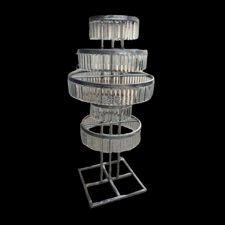 GLASS PATRI STAND CHANDELIER