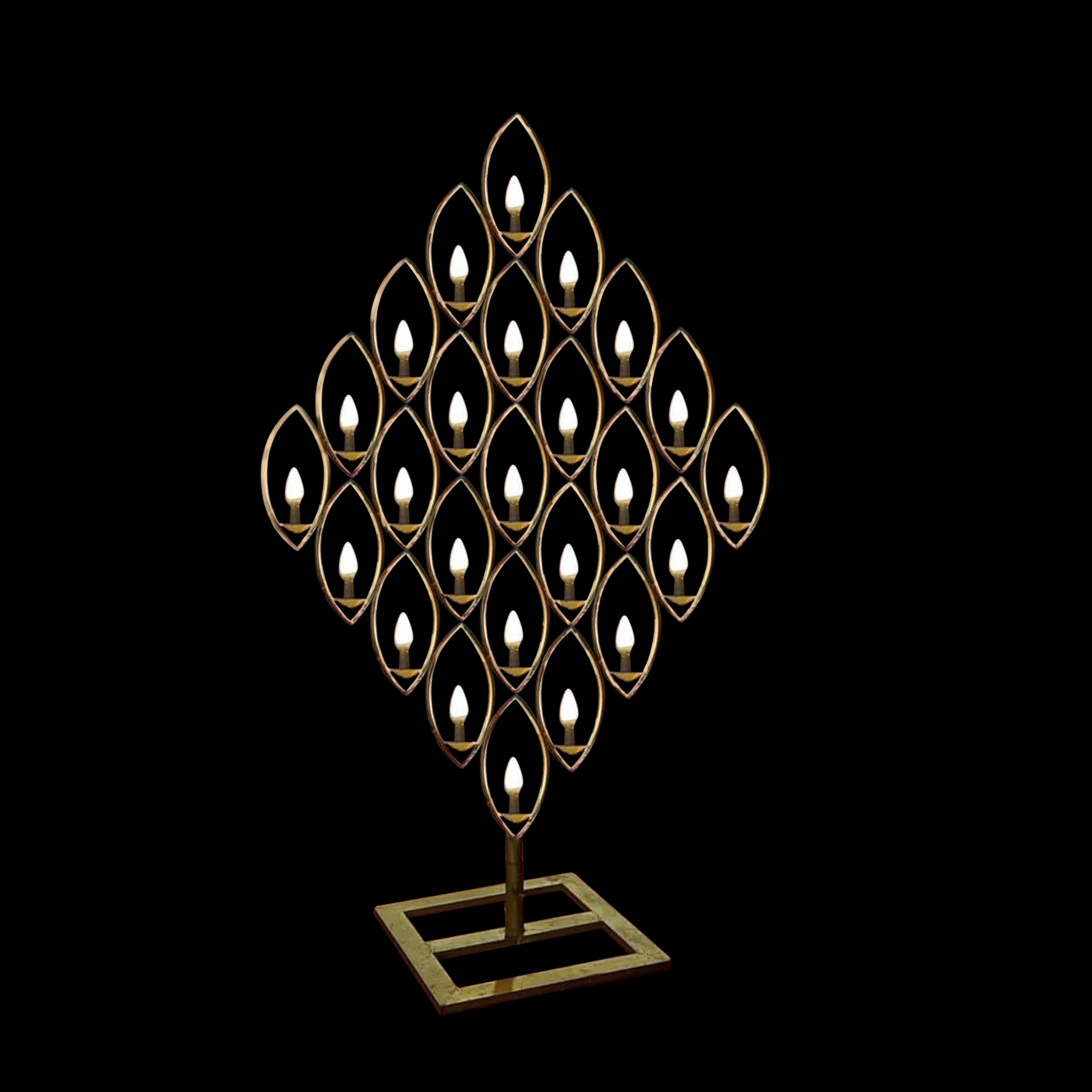 25 light Leaf Décor Stand