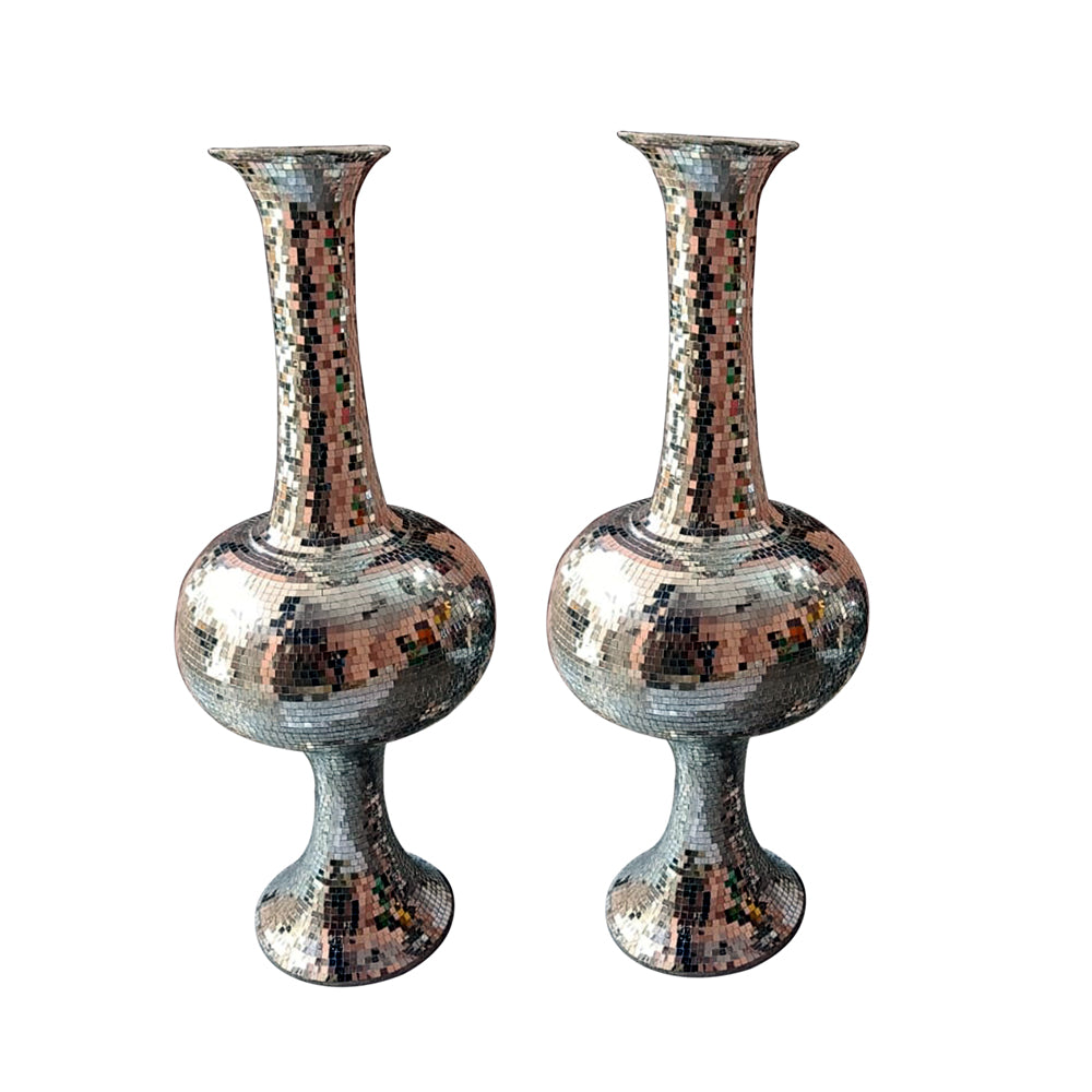 MIRROR POTS 2 PICE SET