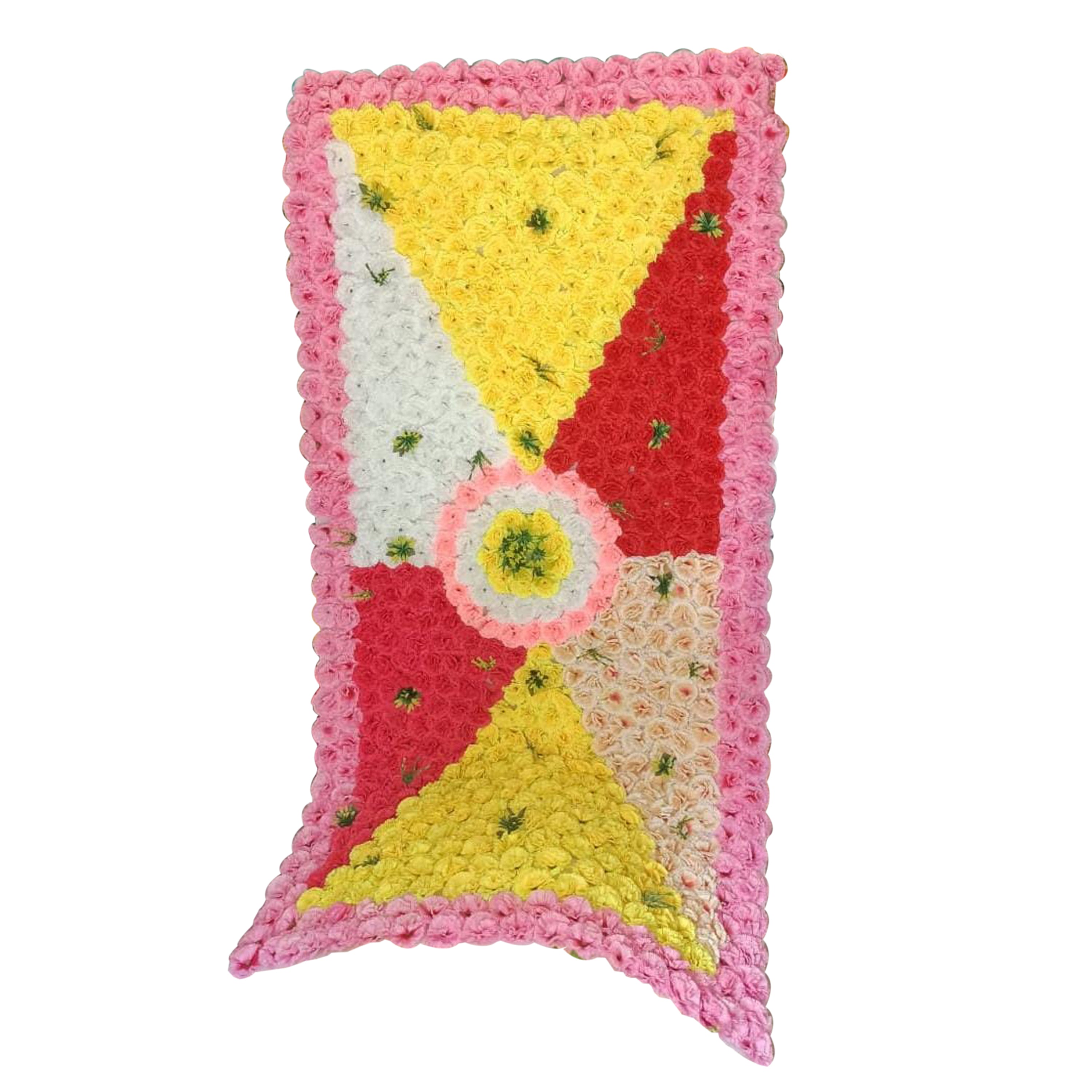 CARNIION FLOWERS TRIANGLE WALL PANEL