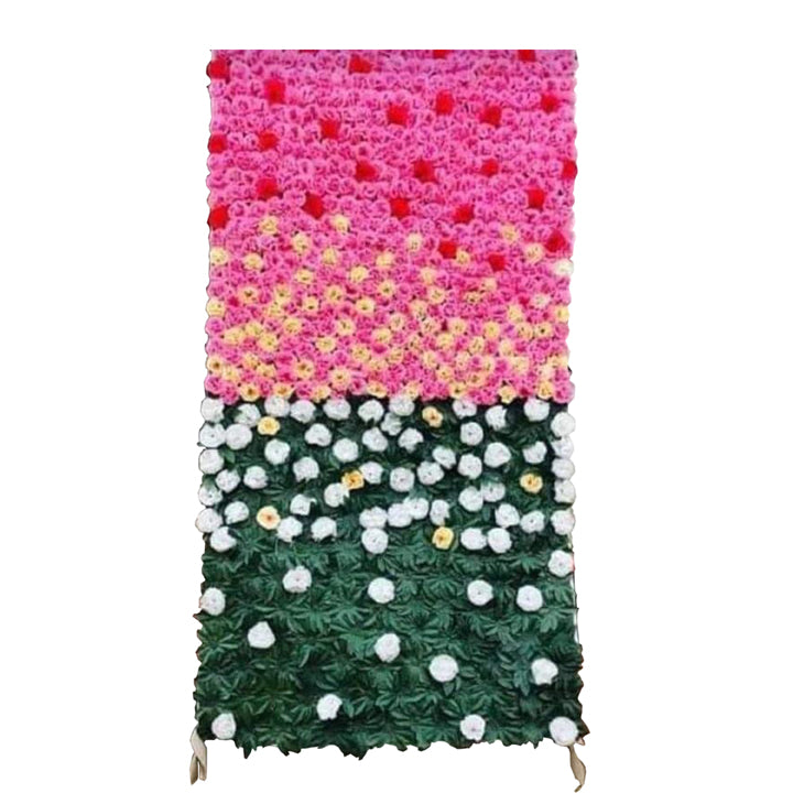 CARNITION AND GREEN GRASS  WALL PANEL RED, RANI, PINK, PITHC AND WHITE