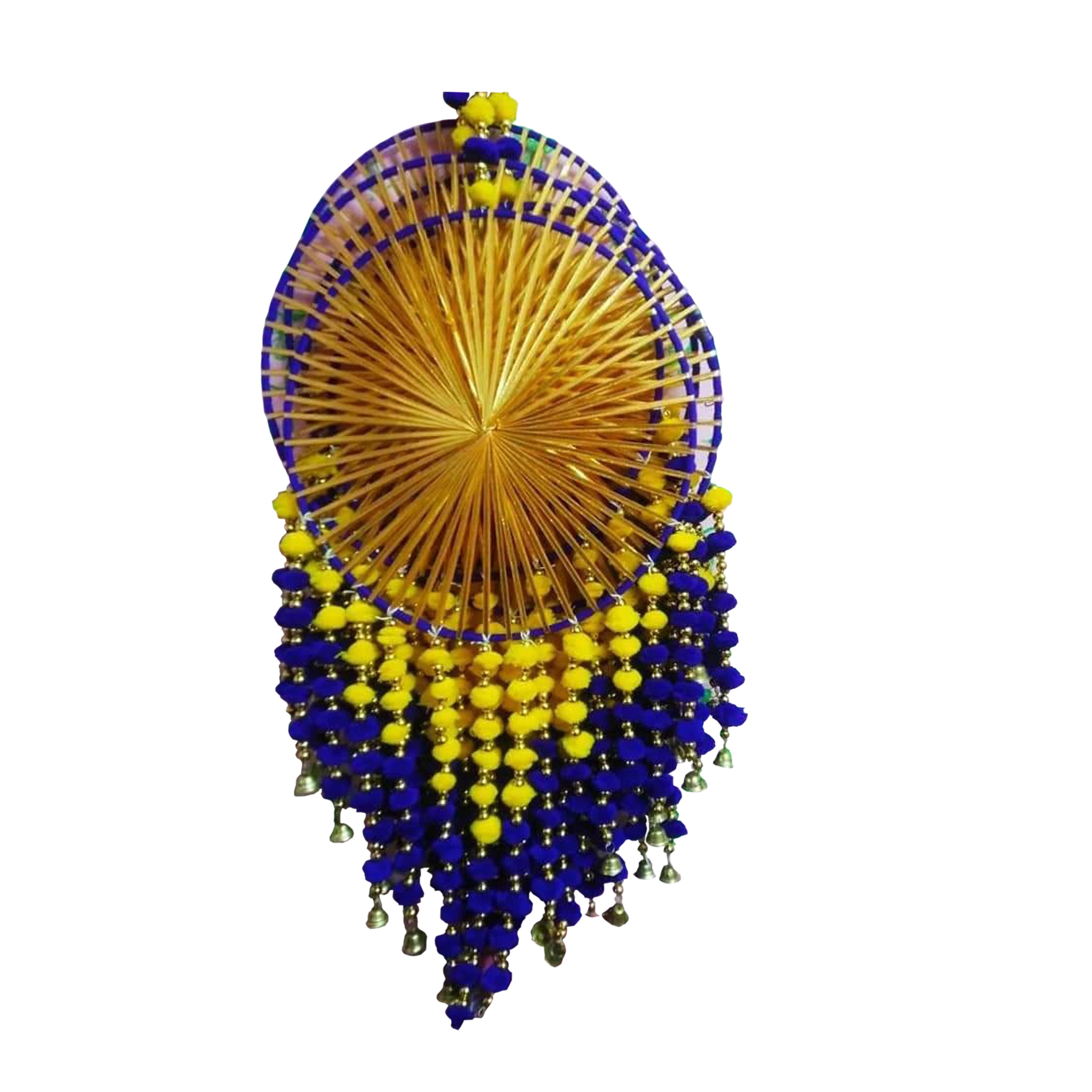 Pompom Flower Gota lace Wedding  decoration hanging