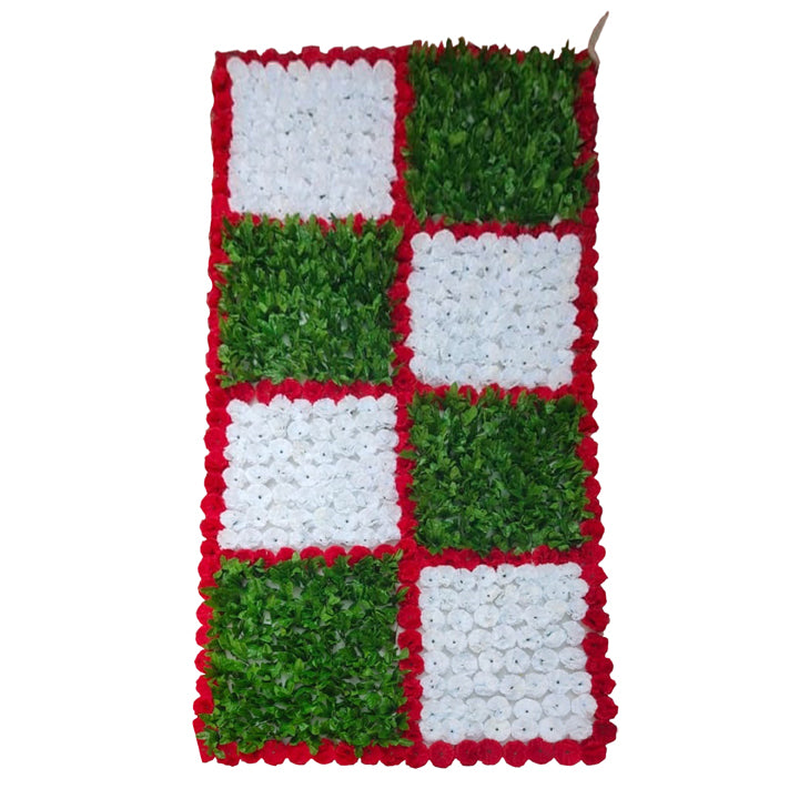 CARNITION AND GRASS CHECKS WALL RED AND WHITE CARNITION WHIT GRASS