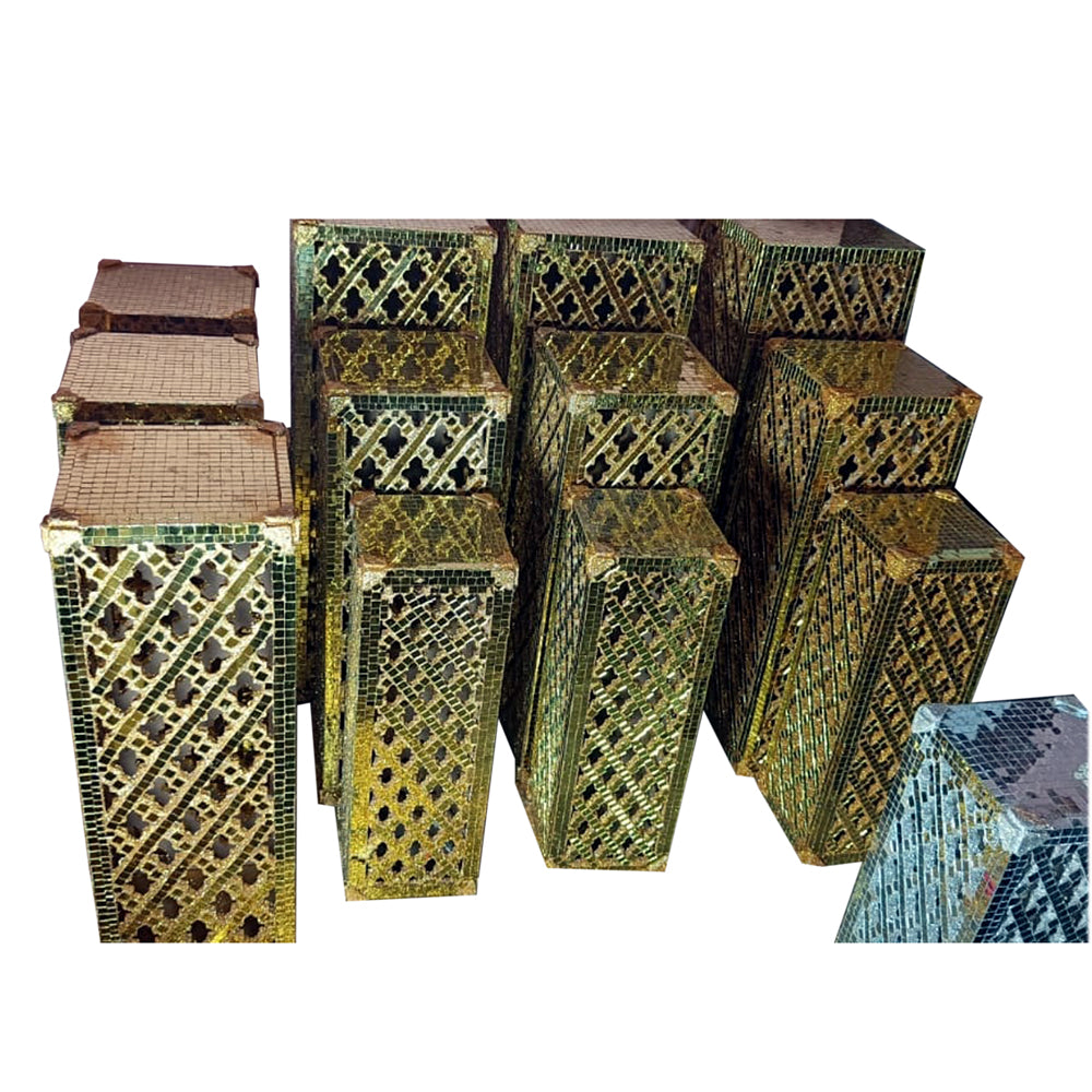 CNC MIRROR PILLAR SET OF THREE