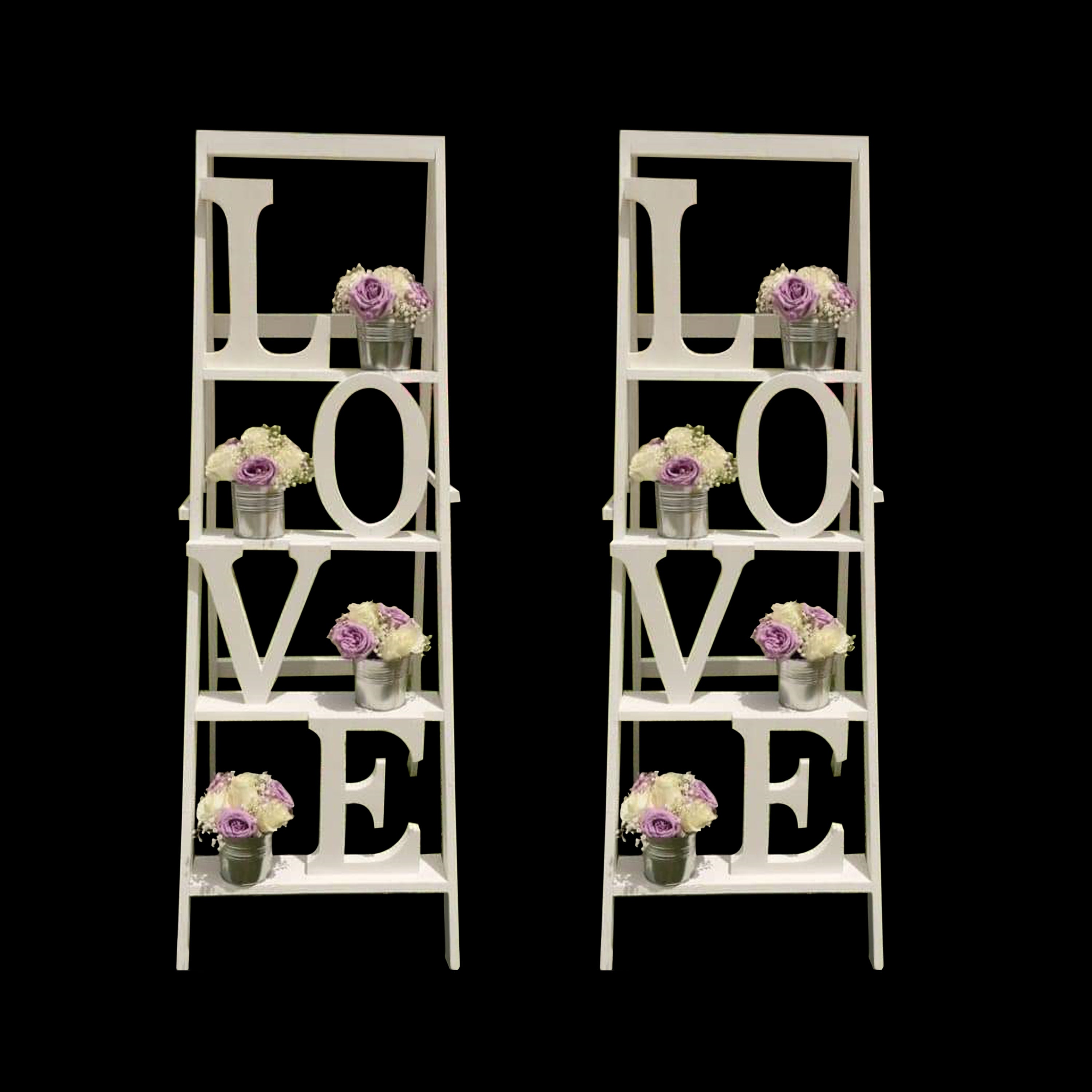 WOODEN LOVE EASEL STAND