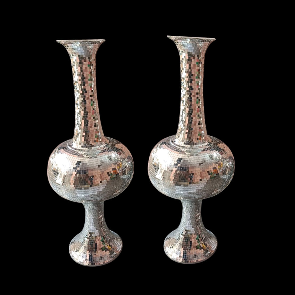MIRROR POTS 2 PICE SET