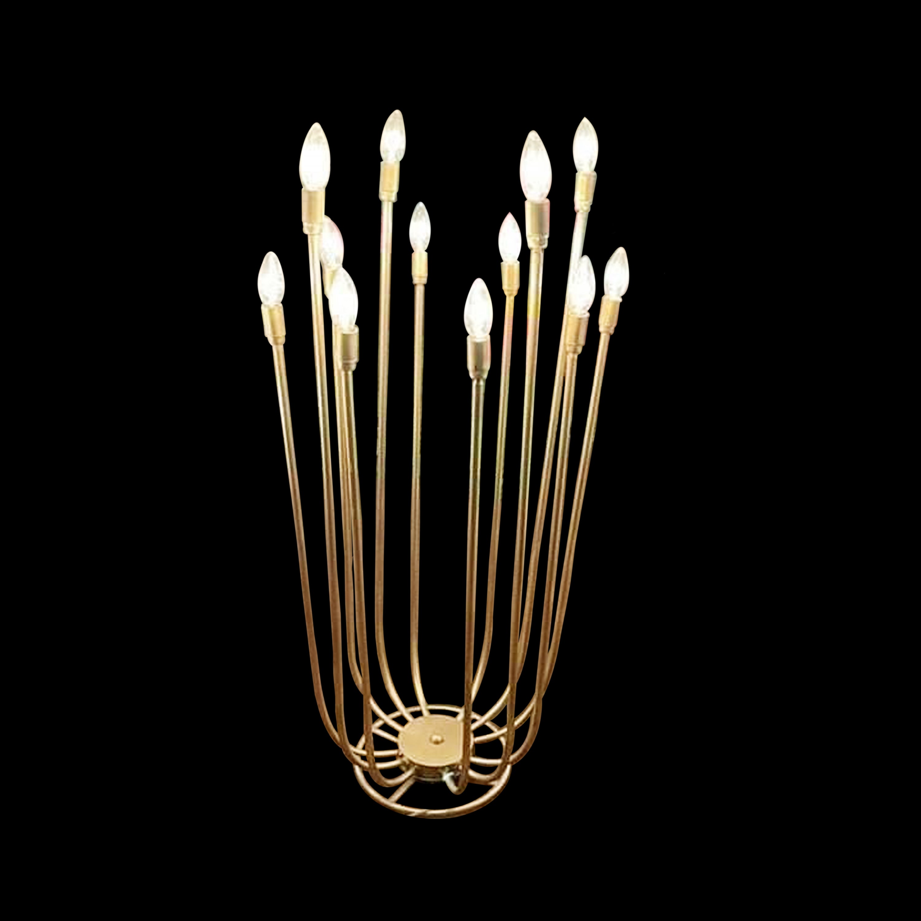 12 Light floor Stand Round