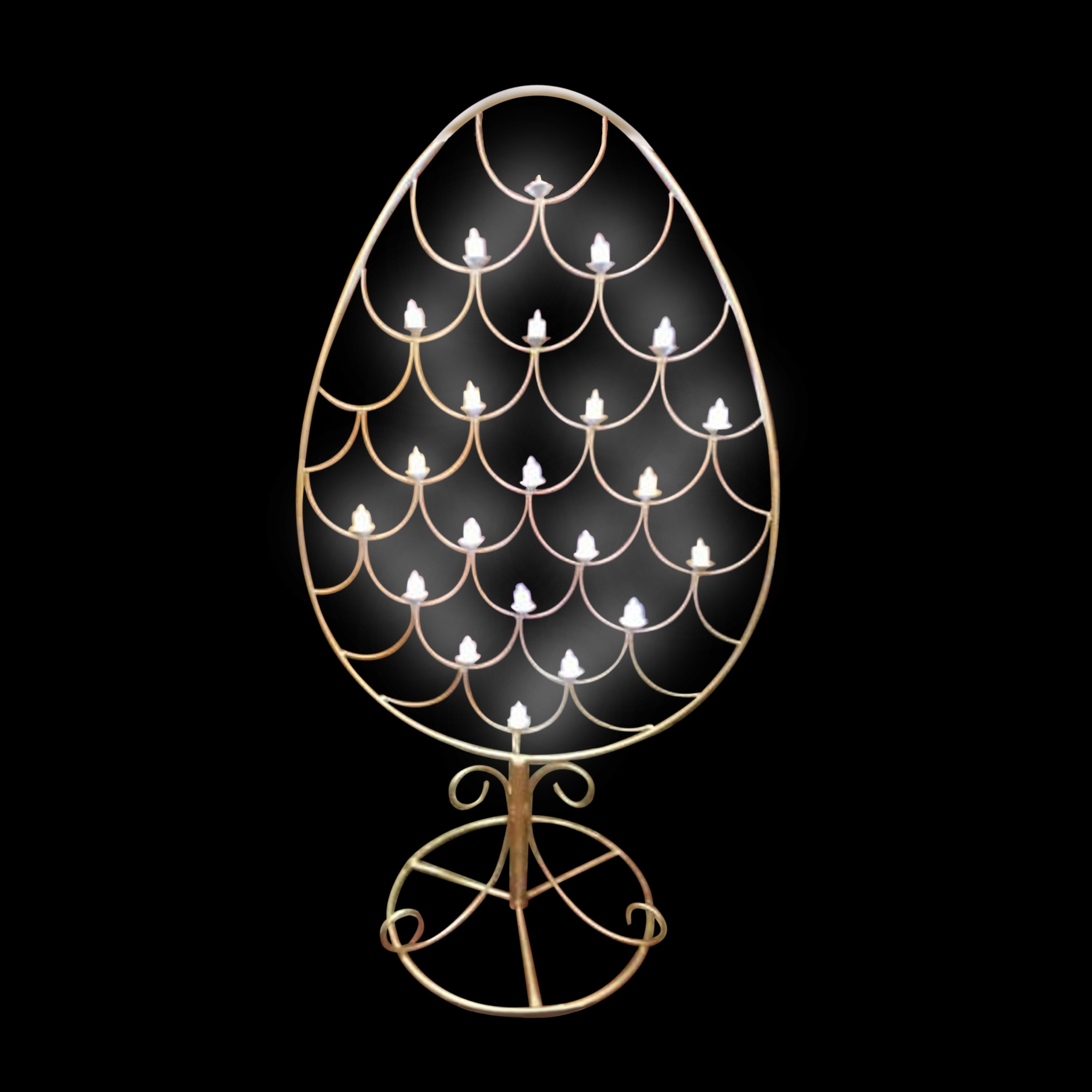 Ovel Candel Ring Stand