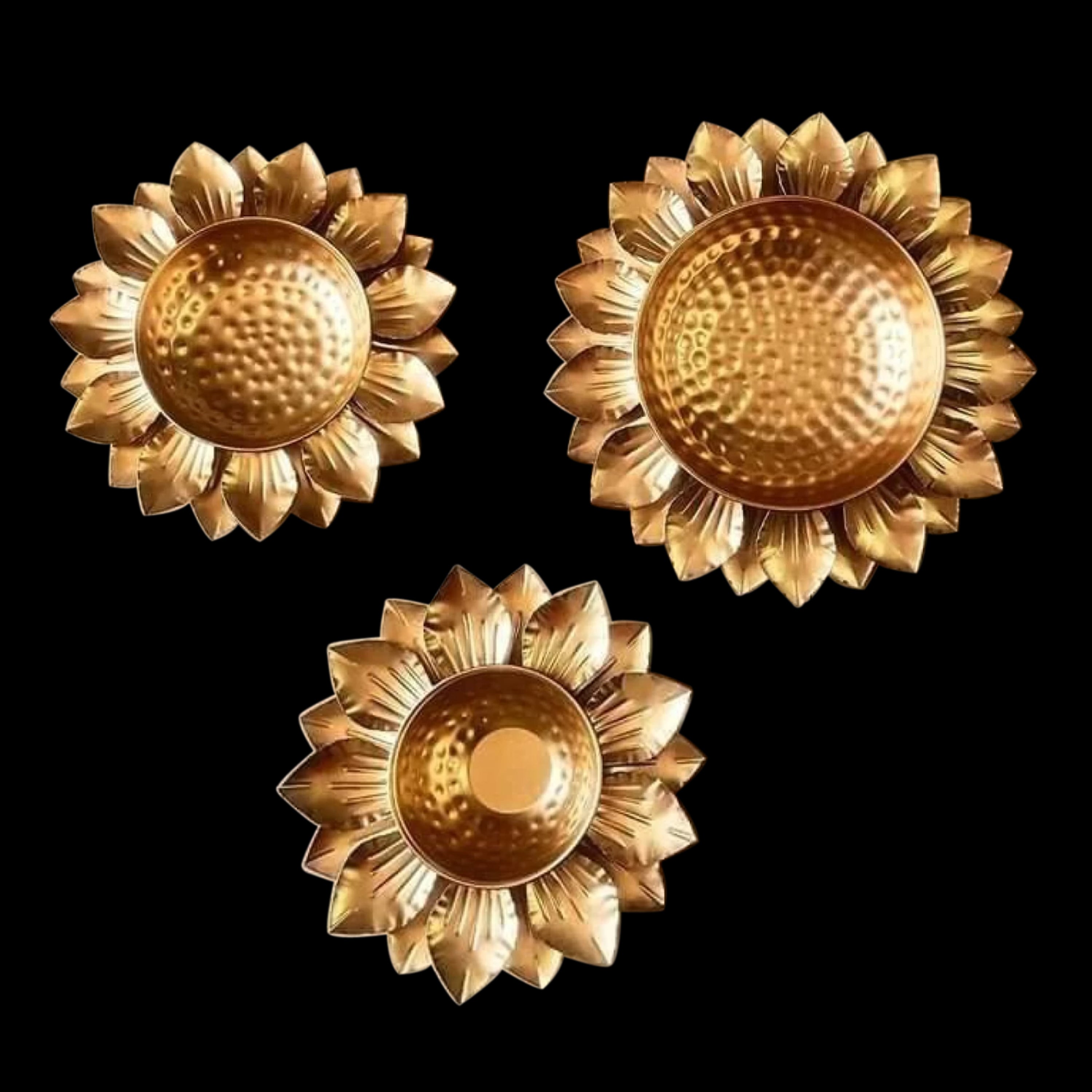 Lotus Brass Three Urli Set OF 3