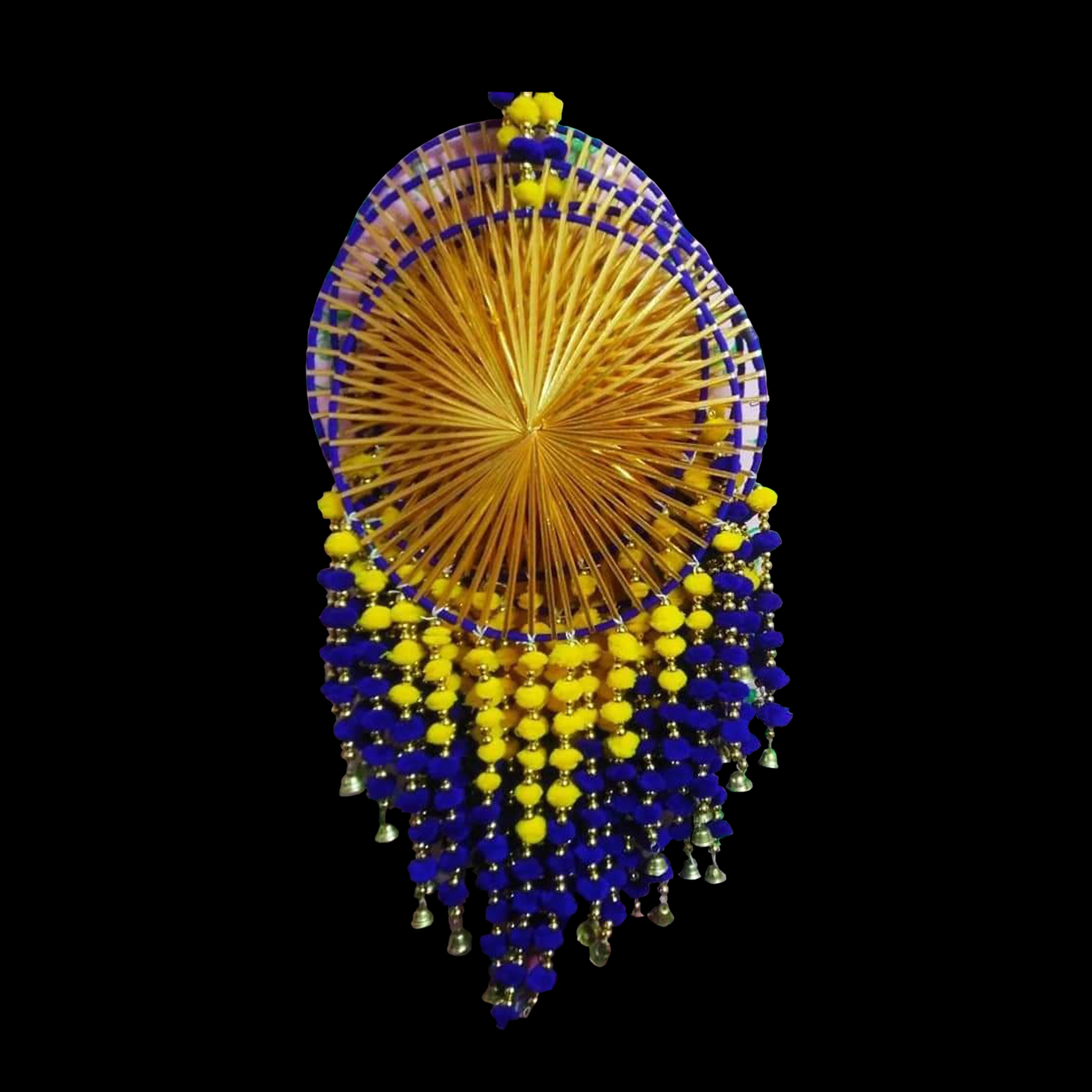 Pompom Flower Gota lace Wedding  decoration hanging