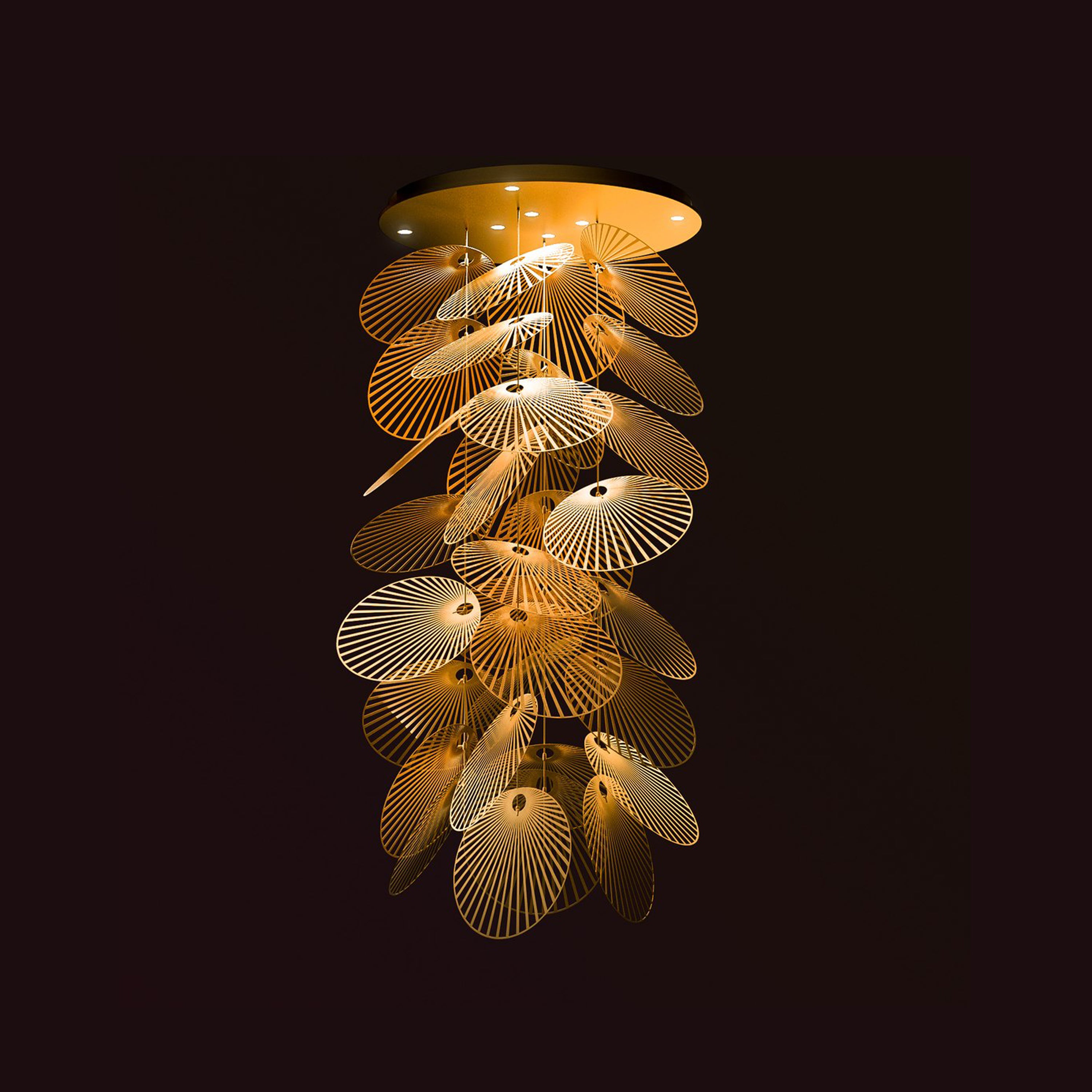 Round Leaf Luum Hanging