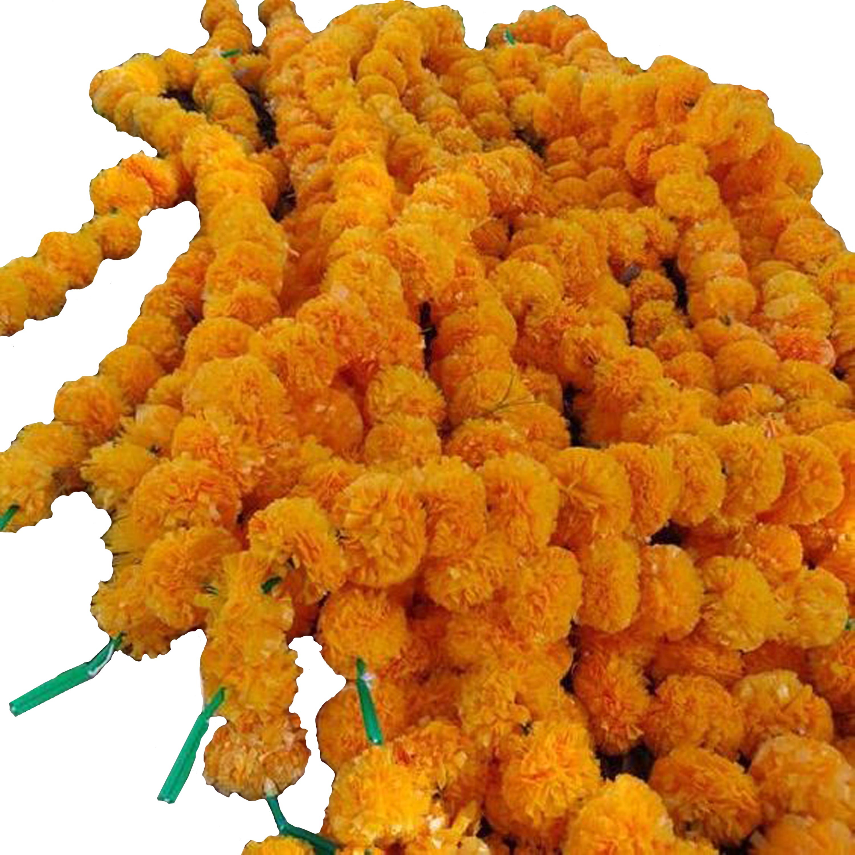Artificial Marigold flower string Yellow Color