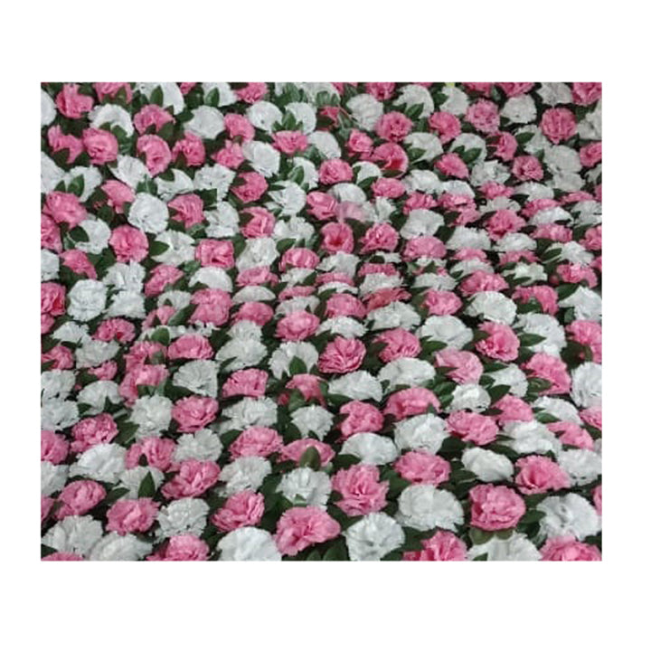 CARNITION FLOWERS WALL PINK AND WHITE