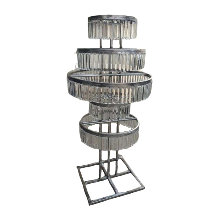 GLASS PATRI STAND CHANDELIER