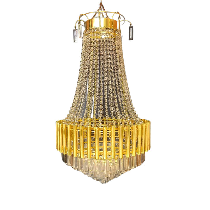 CRISTAL WITH GLASS PATRI CHANDELIER