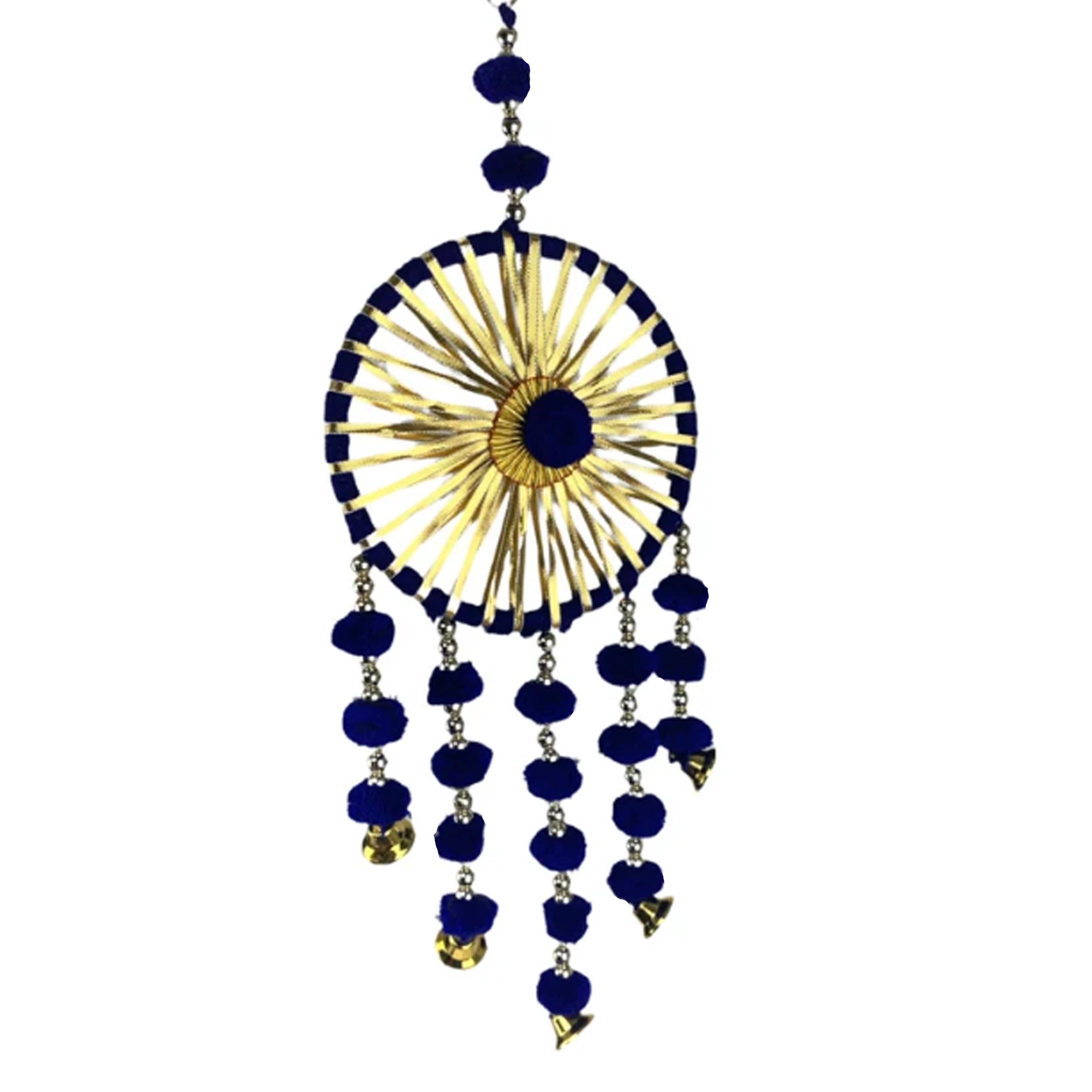 Artificial PomPom Flowers Ring Hanging