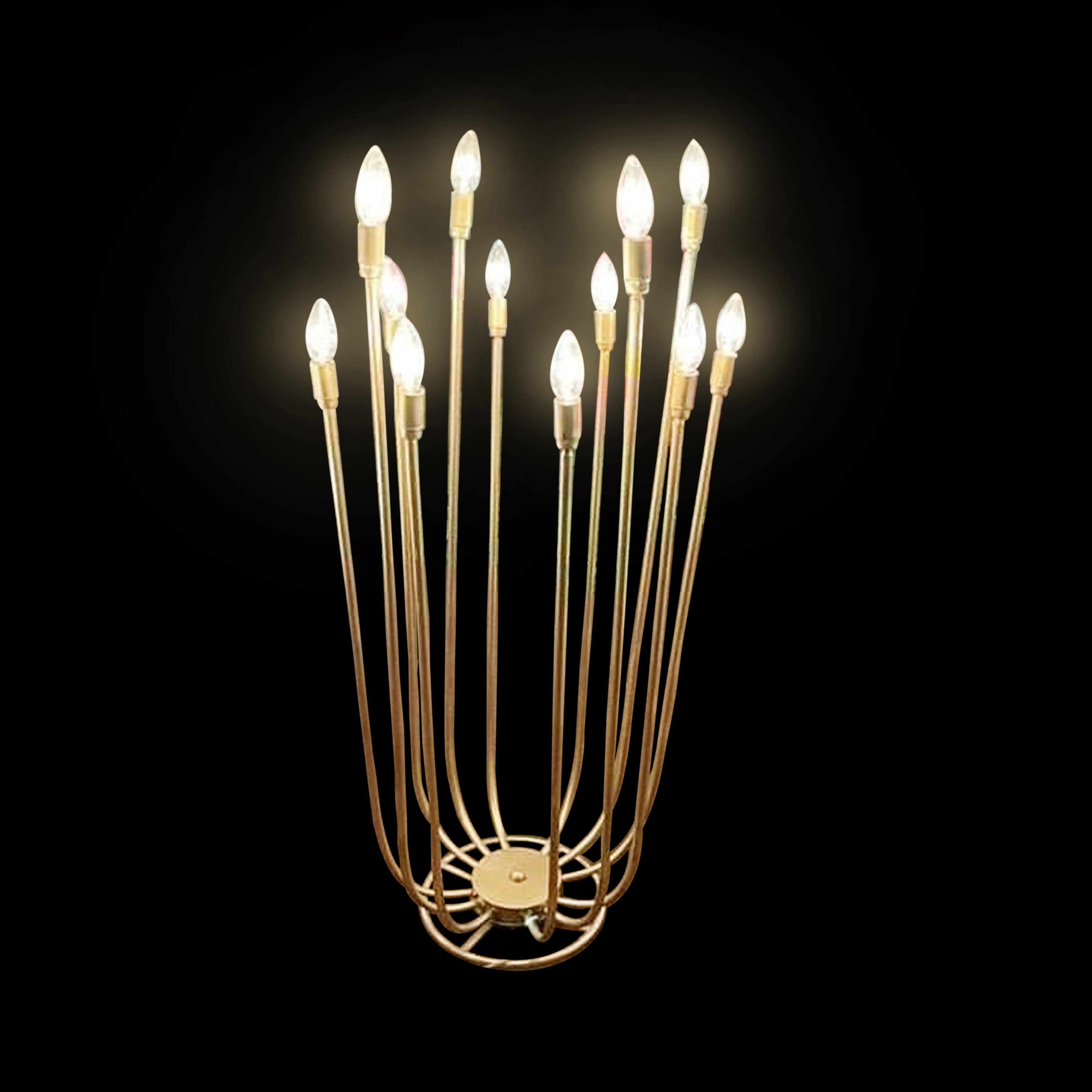 12 Light floor Stand Round