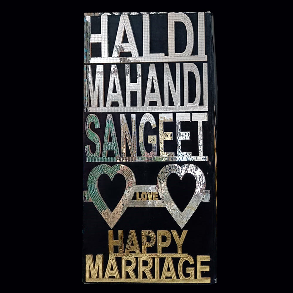 HALDI MHENDI LETTER SET OF 5 PICE ENGLESH LETTERS