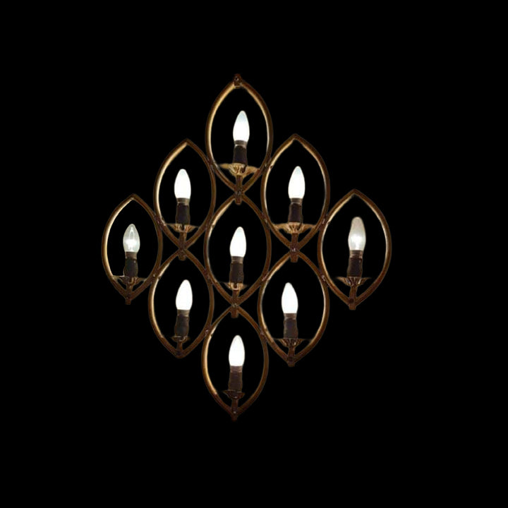 9 LIGHT HANGING LEAF
