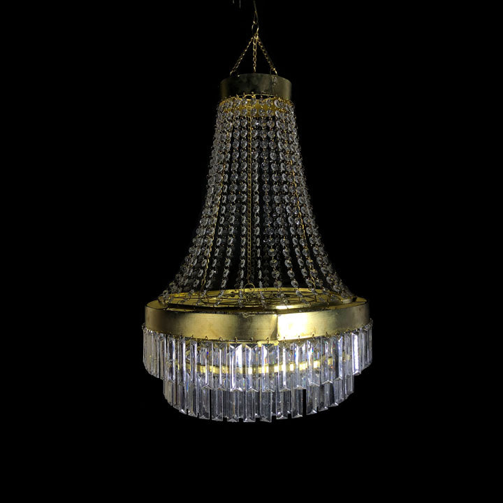 CRYSTAL 2 LYER PATRI CHANDELIER