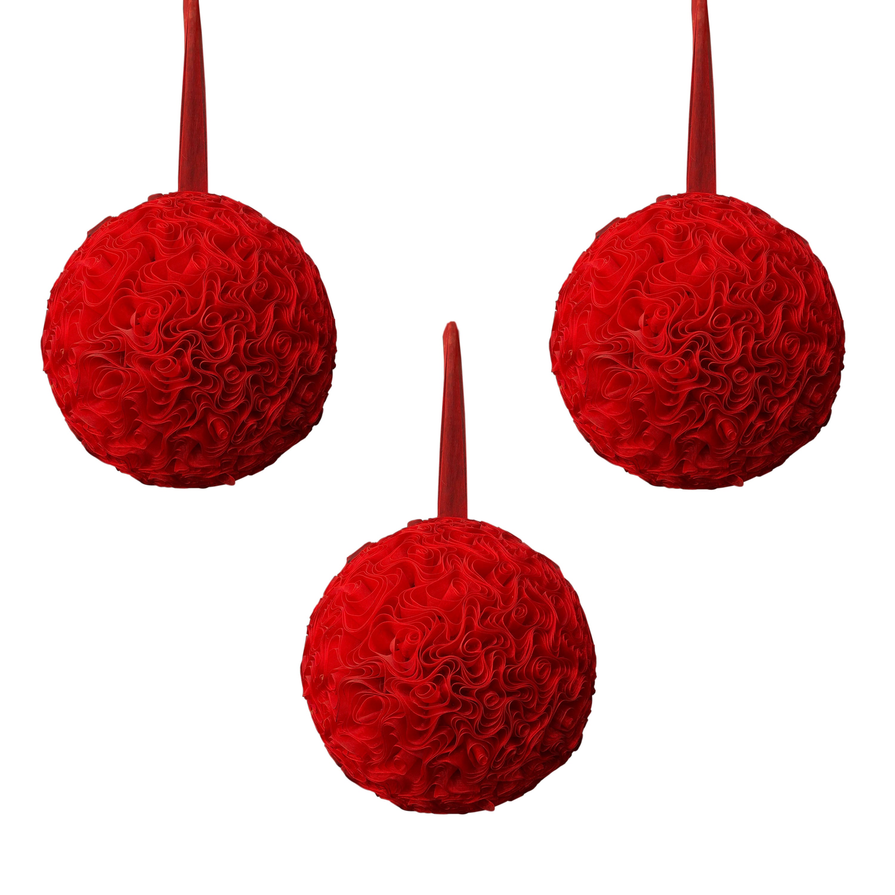 Ribon Hanging  Ball Red colour