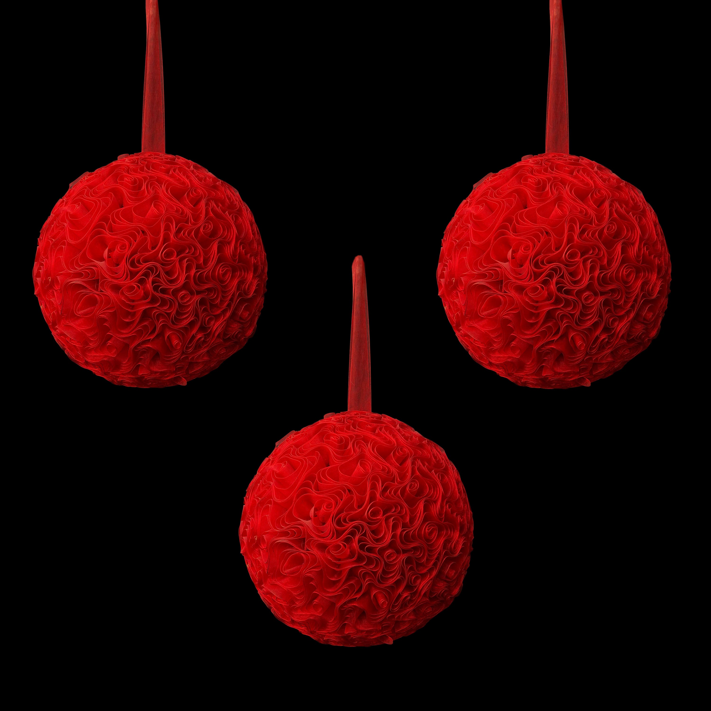 Ribon Hanging  Ball Red colour