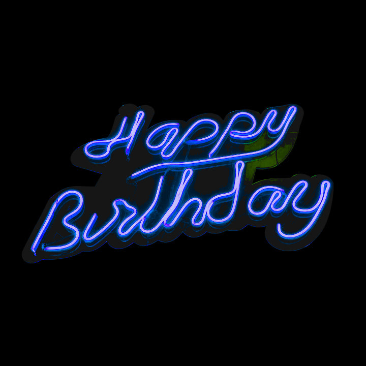HAPPY BIRTHDAY NEON LETTER