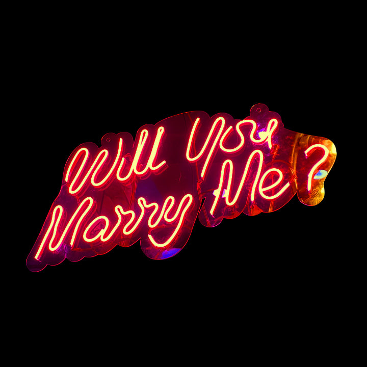 WILL YOU MARRY ME ? NEON LETTER