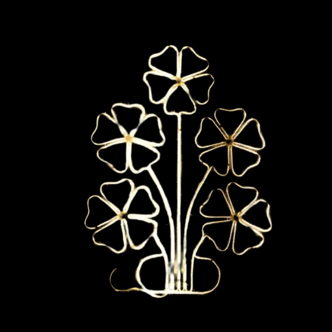5 FLOWER LIGHT STAND
