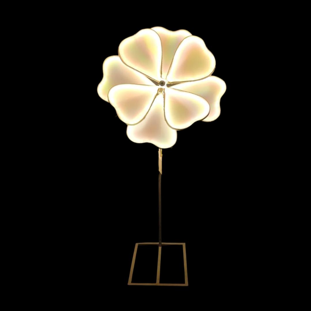 LED 8 LEAF FLOWER STAND RAMBOW