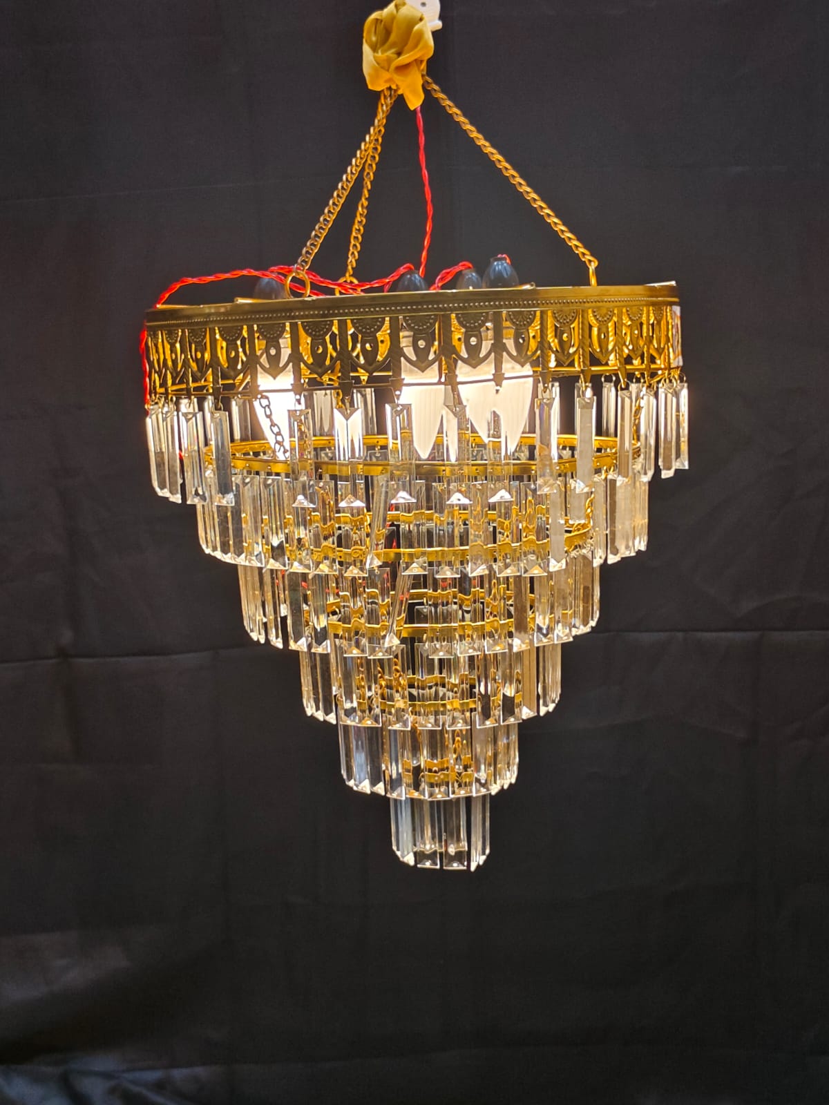 CRISTAL PATRI CHANDELIER VEL BORDER