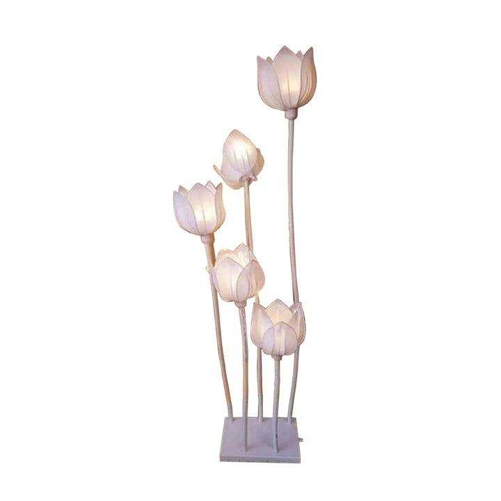 5 LIGHT LOTUS FLOWERS LIGHT STAND