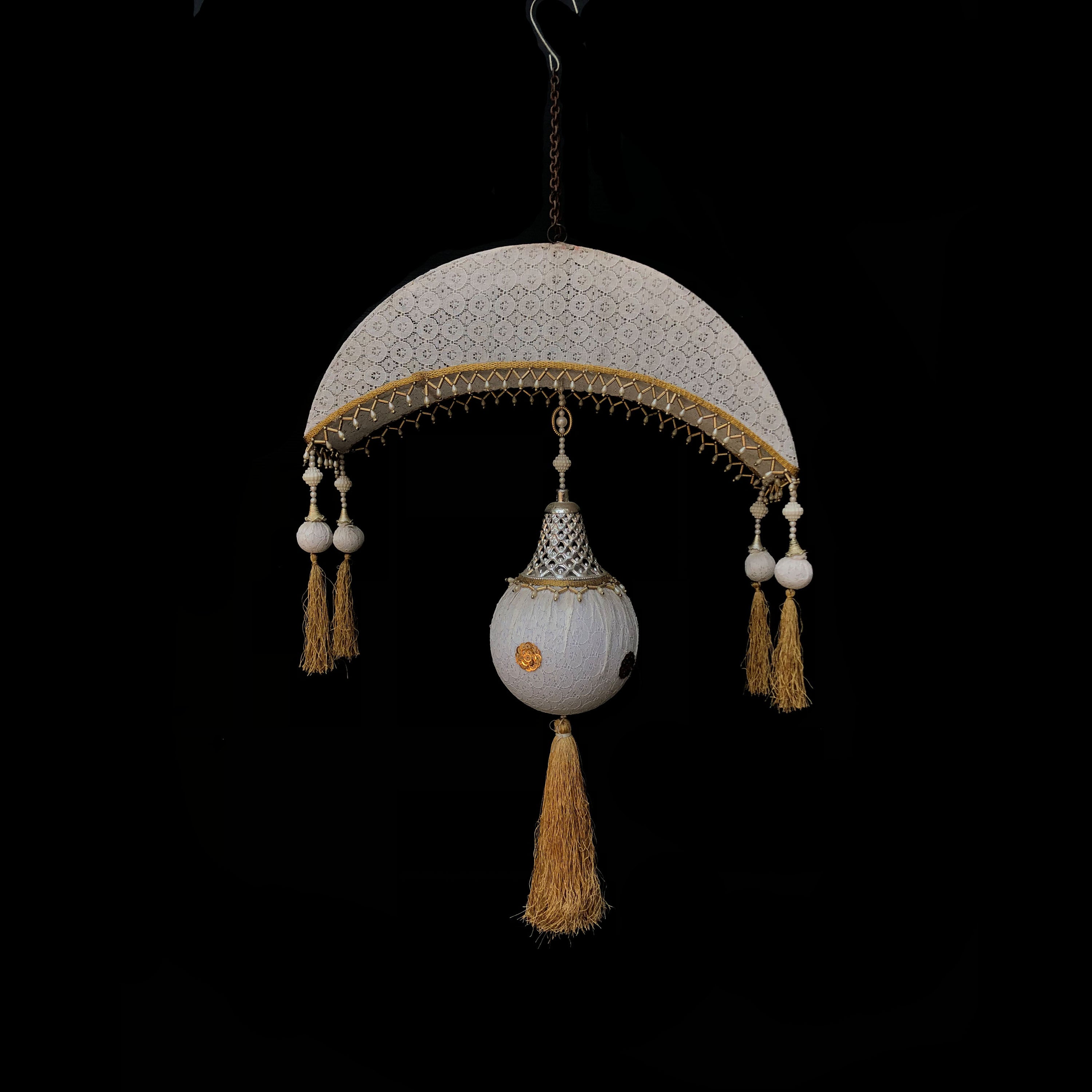 Net Moon Ball Bell Hanging