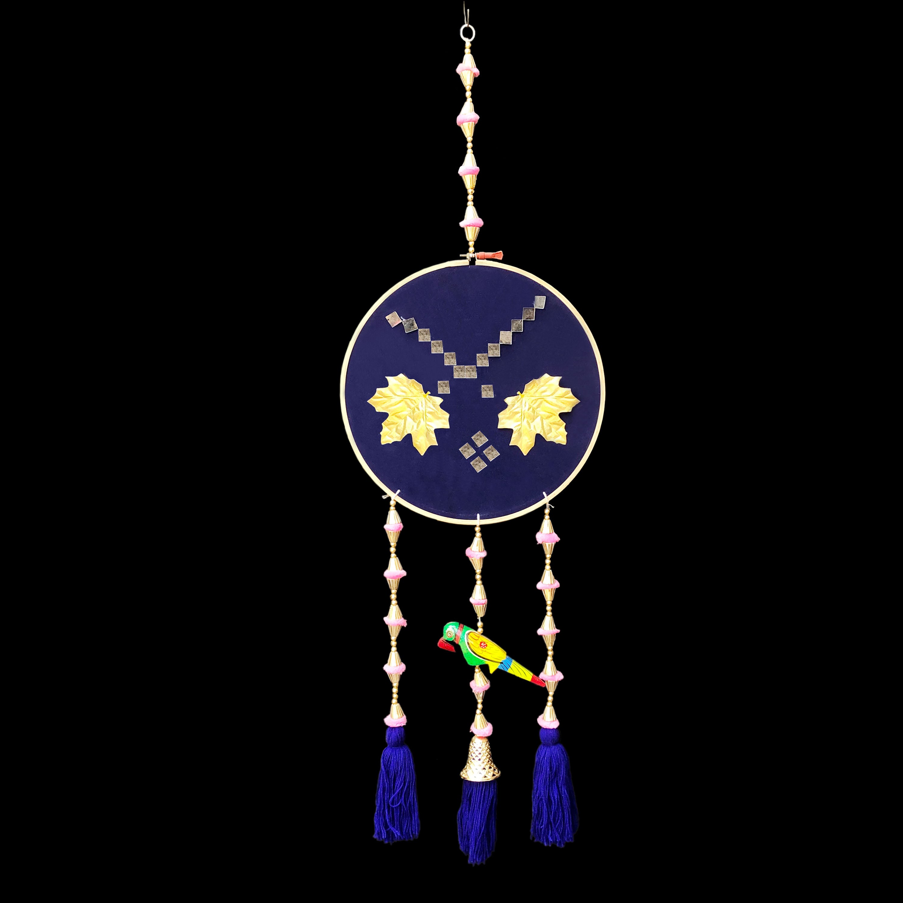 Ring Damru Tota Hanging
