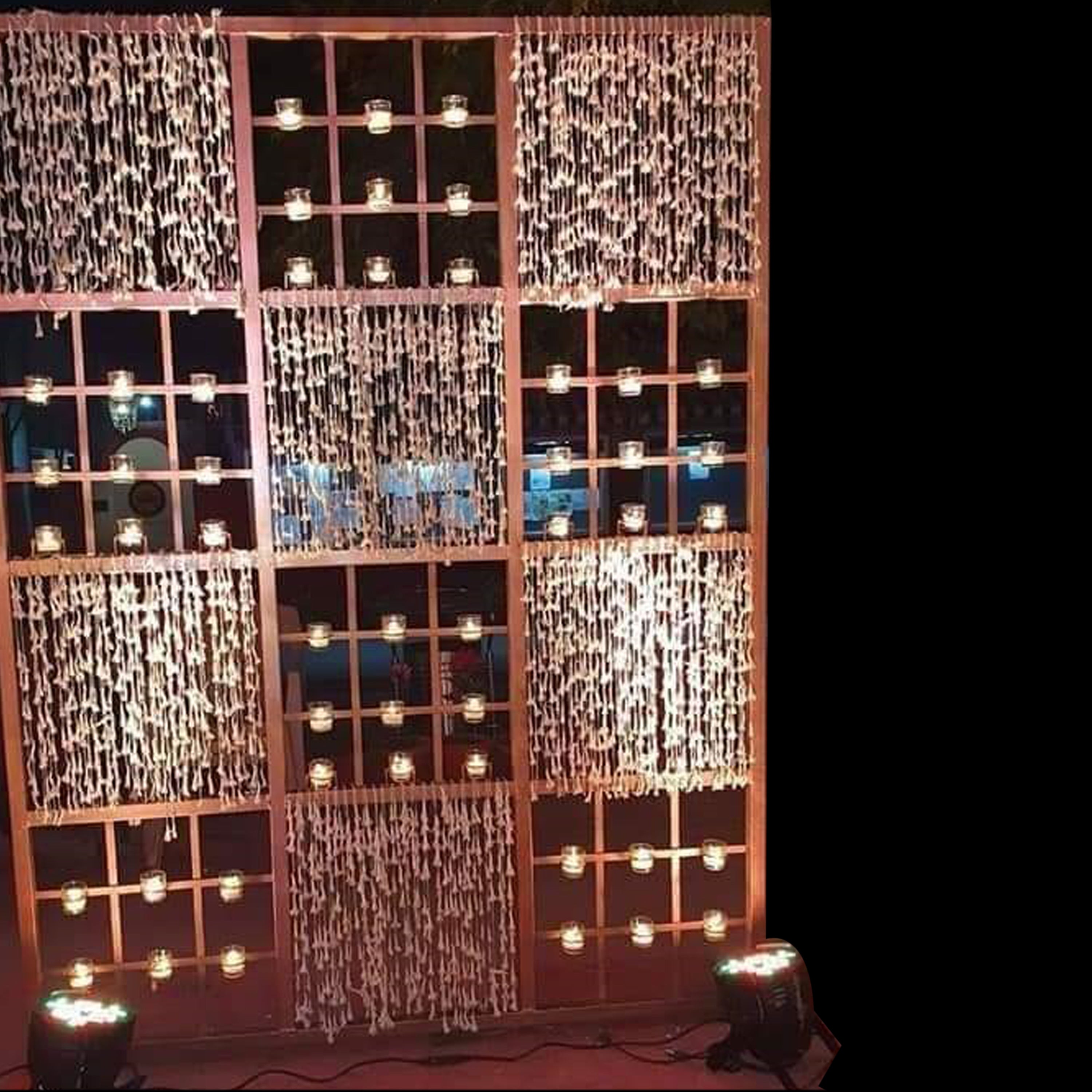48 Candel Light Glass Stand