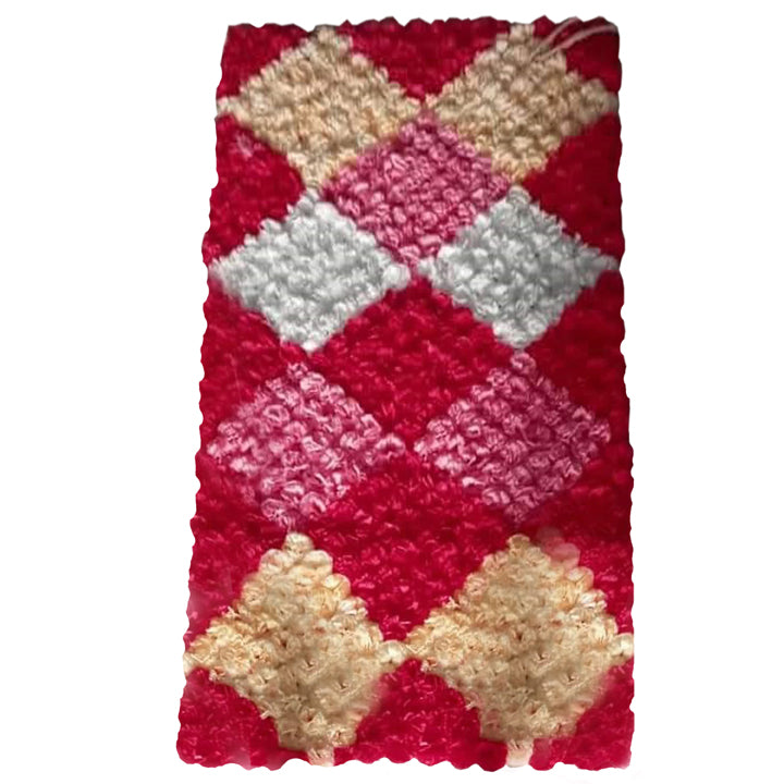CARNITION PANEL FLOWERS WALL RED, PINK, WHITE AND PITCH  COLOUR CARNITION
