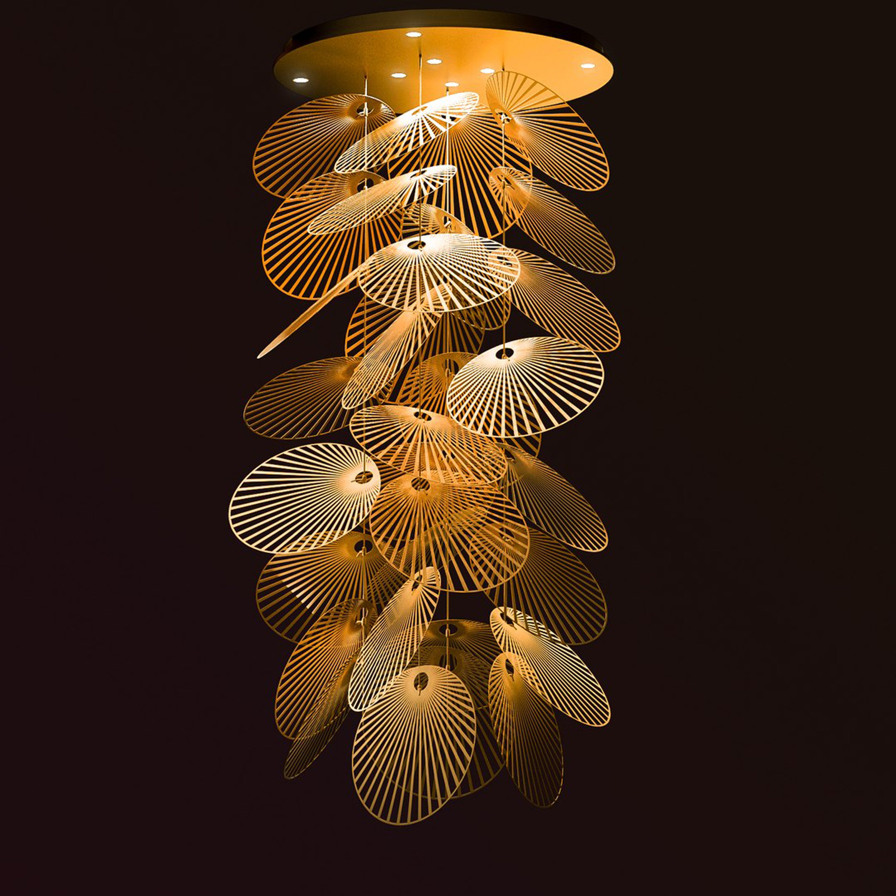 Round Leaf Luum Hanging
