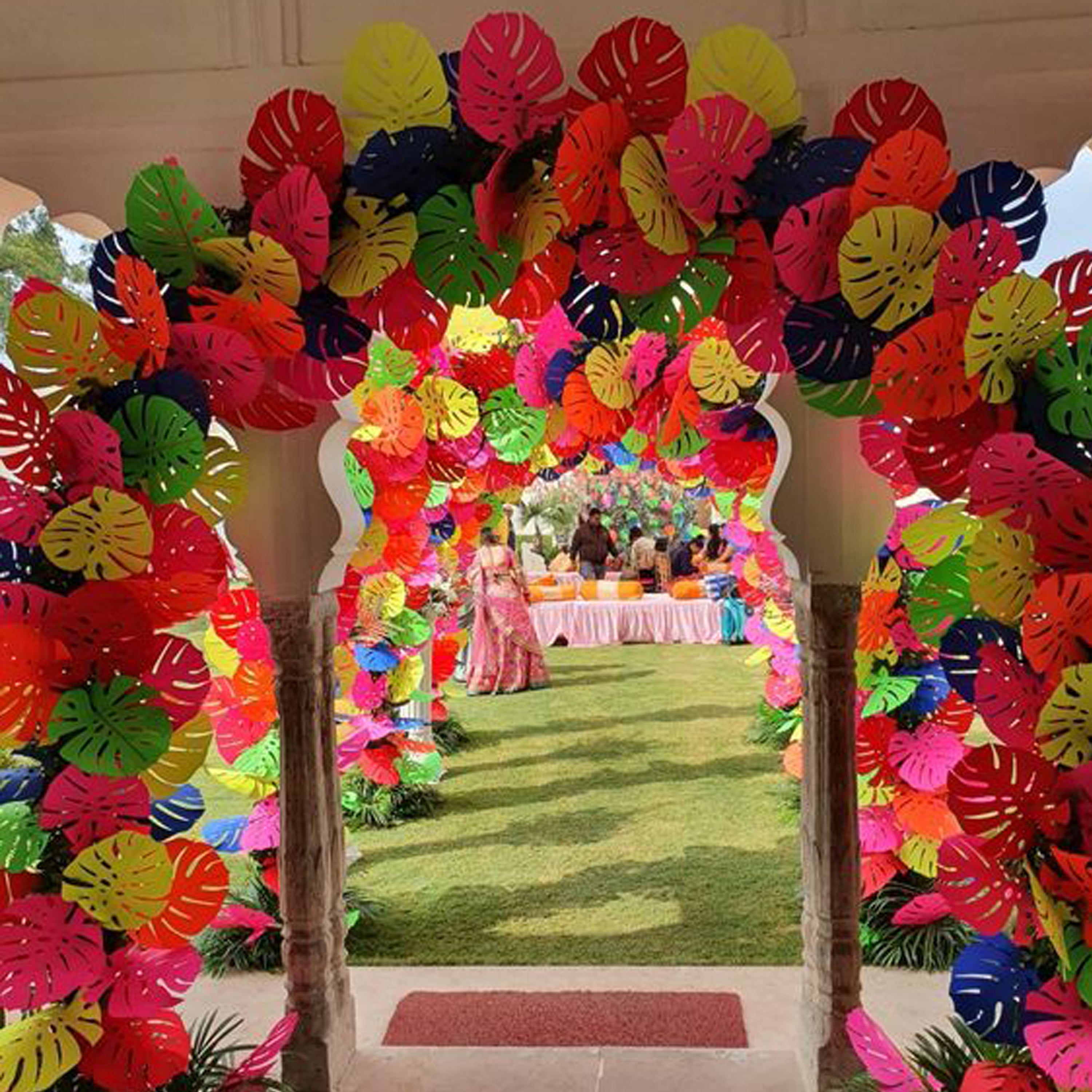 FOAM LEAVES 12 inch single Pice Multi Colour
