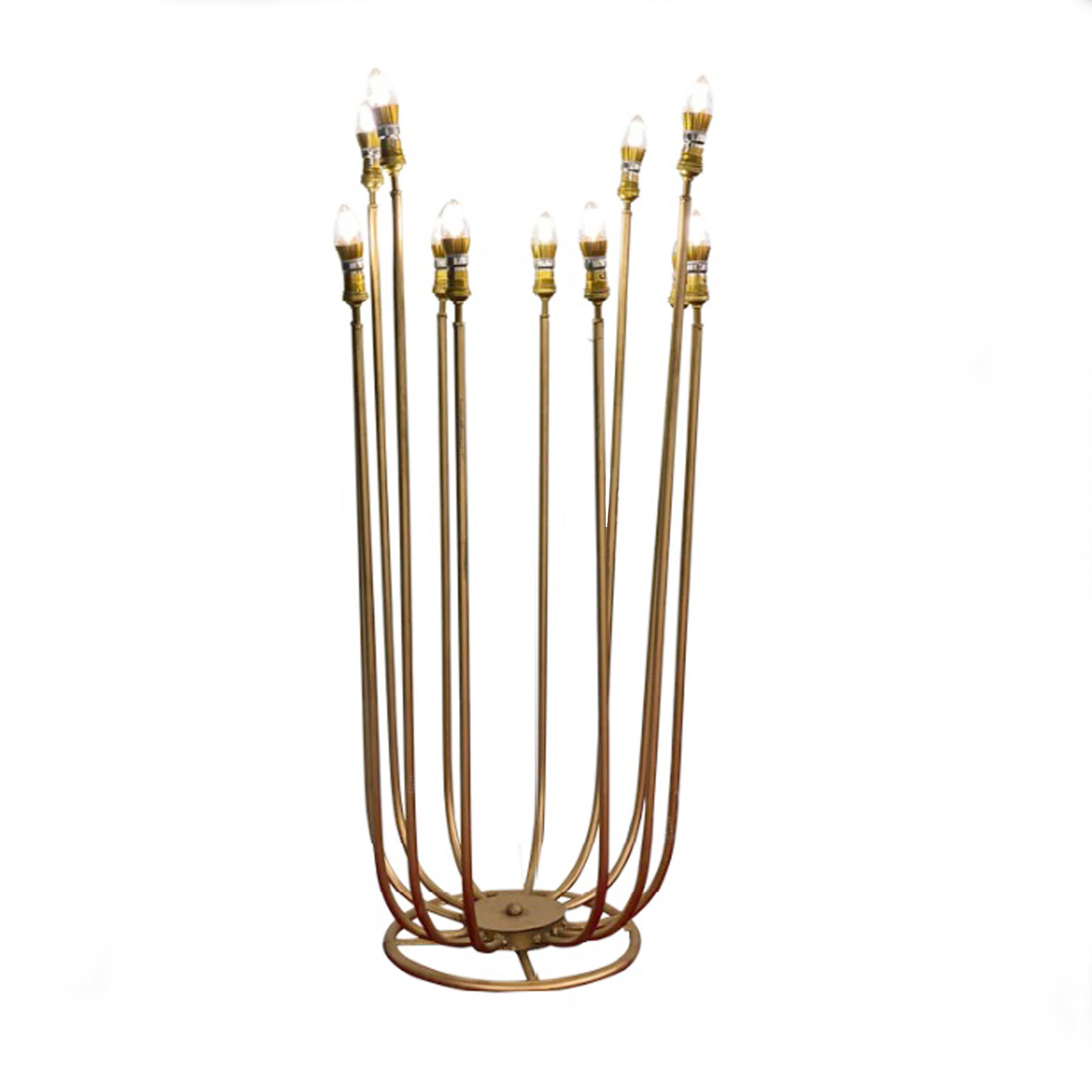 12 Light floor Stand Round