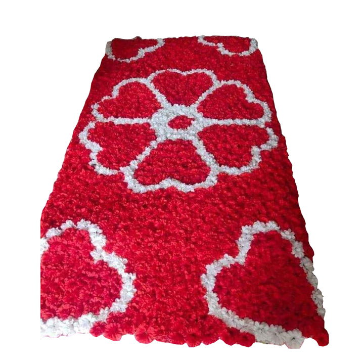CARNITION FLOWERS PANEL RED AND WHITE
