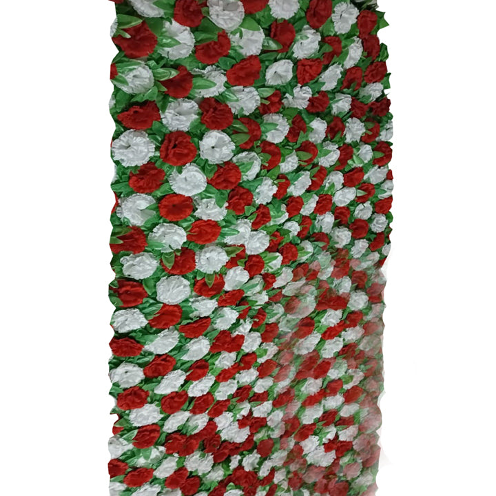 CARNITION FLOWERS PANEL RED AND WHITE