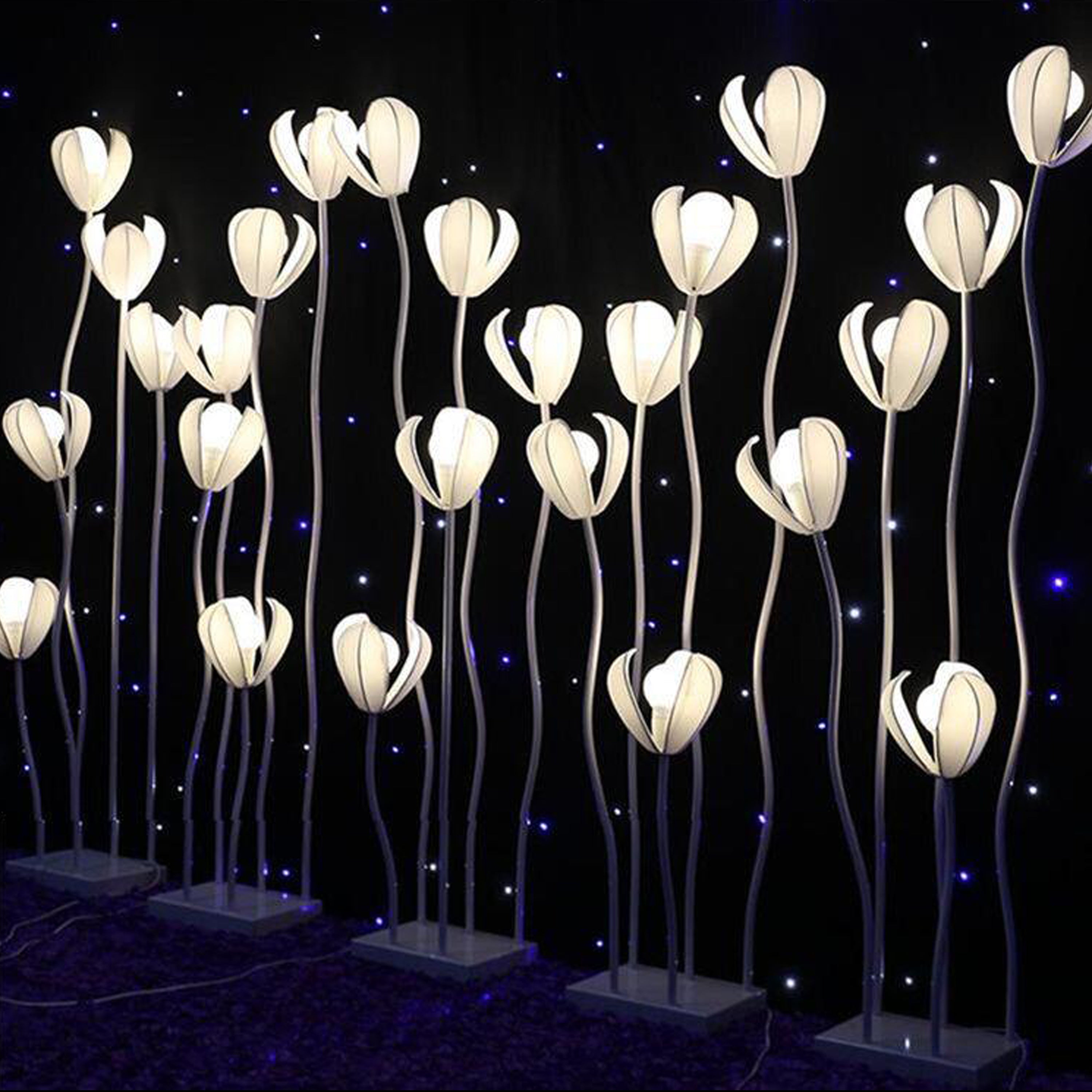 5 Light Flowers Stick Stand