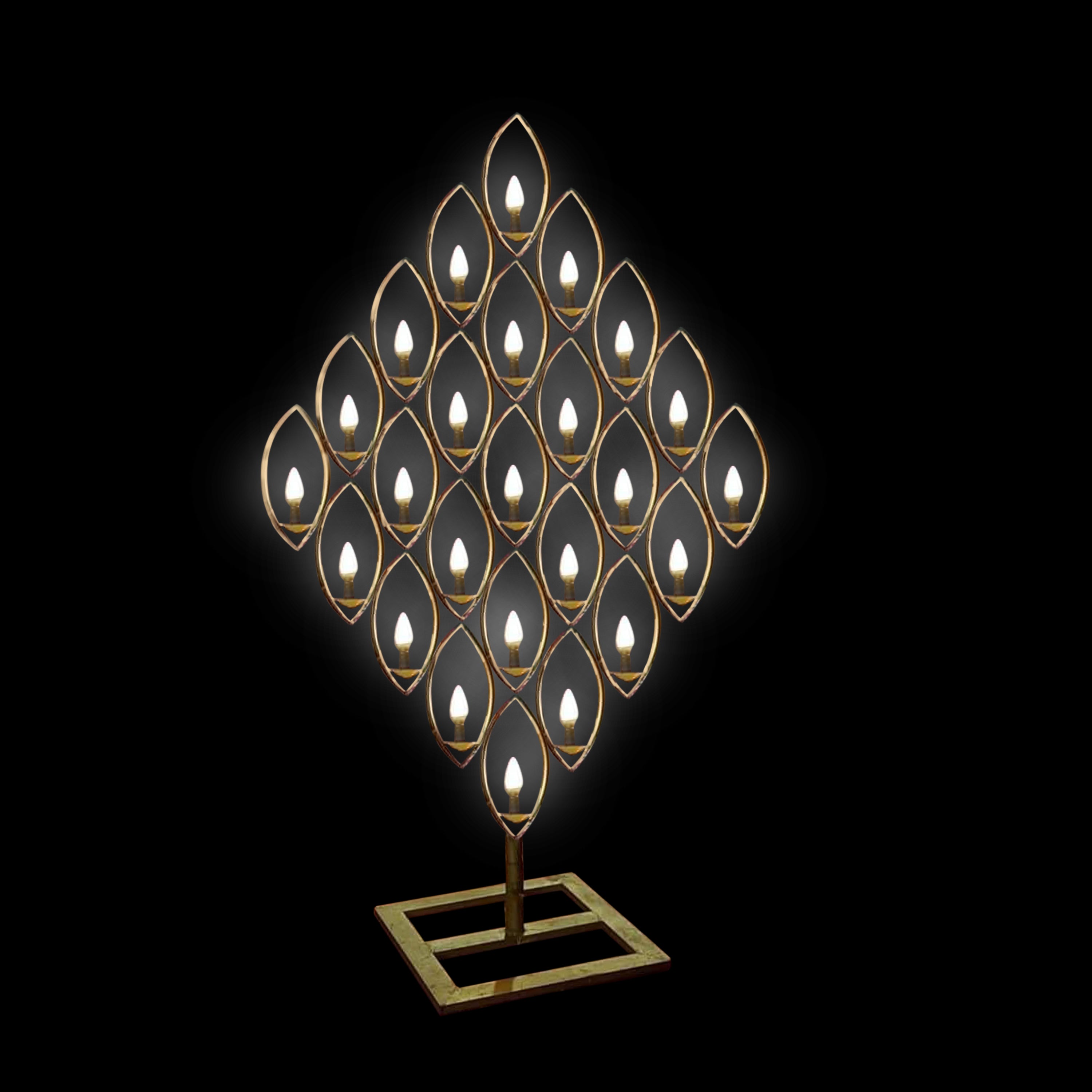25 light Leaf Décor Stand