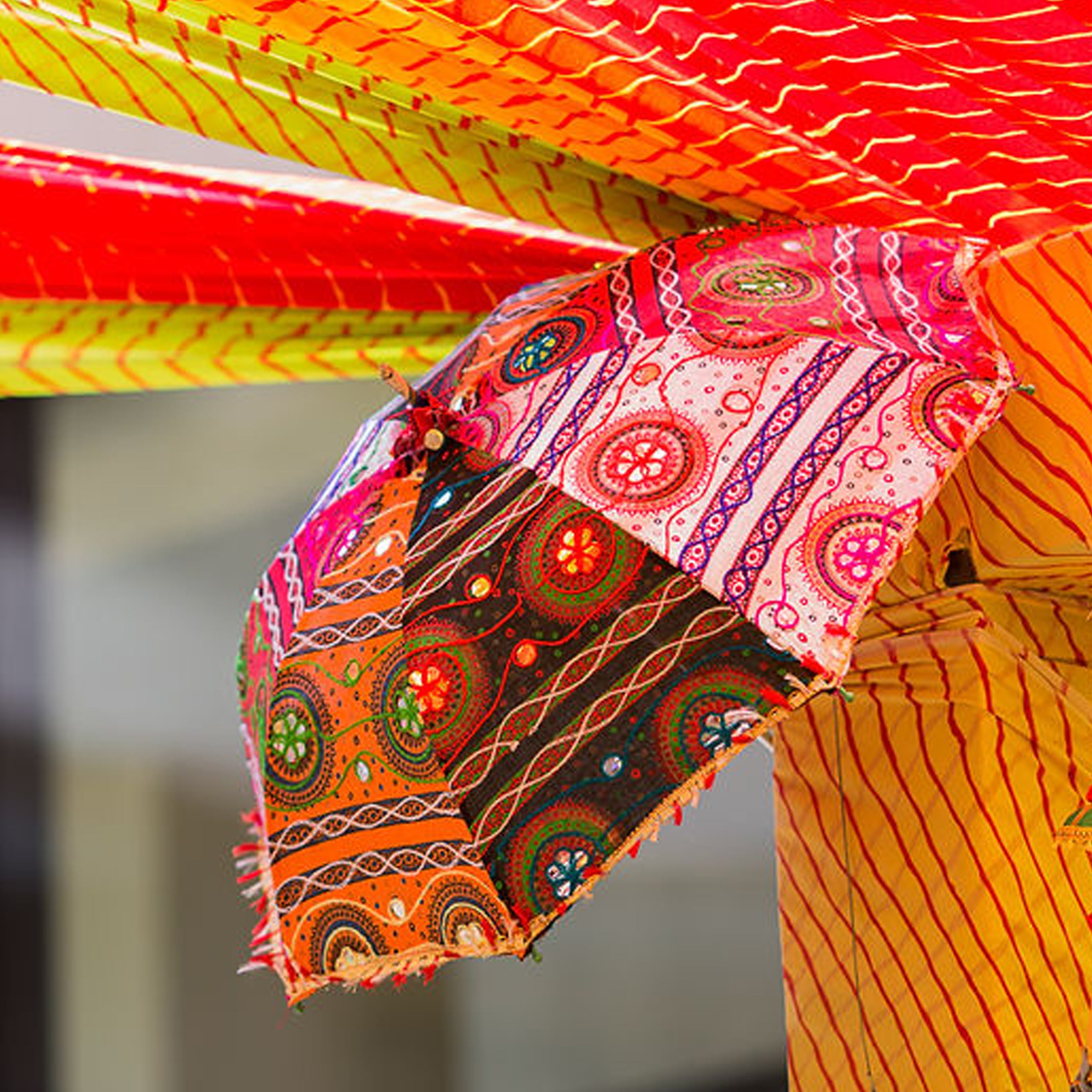 Rajasthani Umbrella Multi Colour