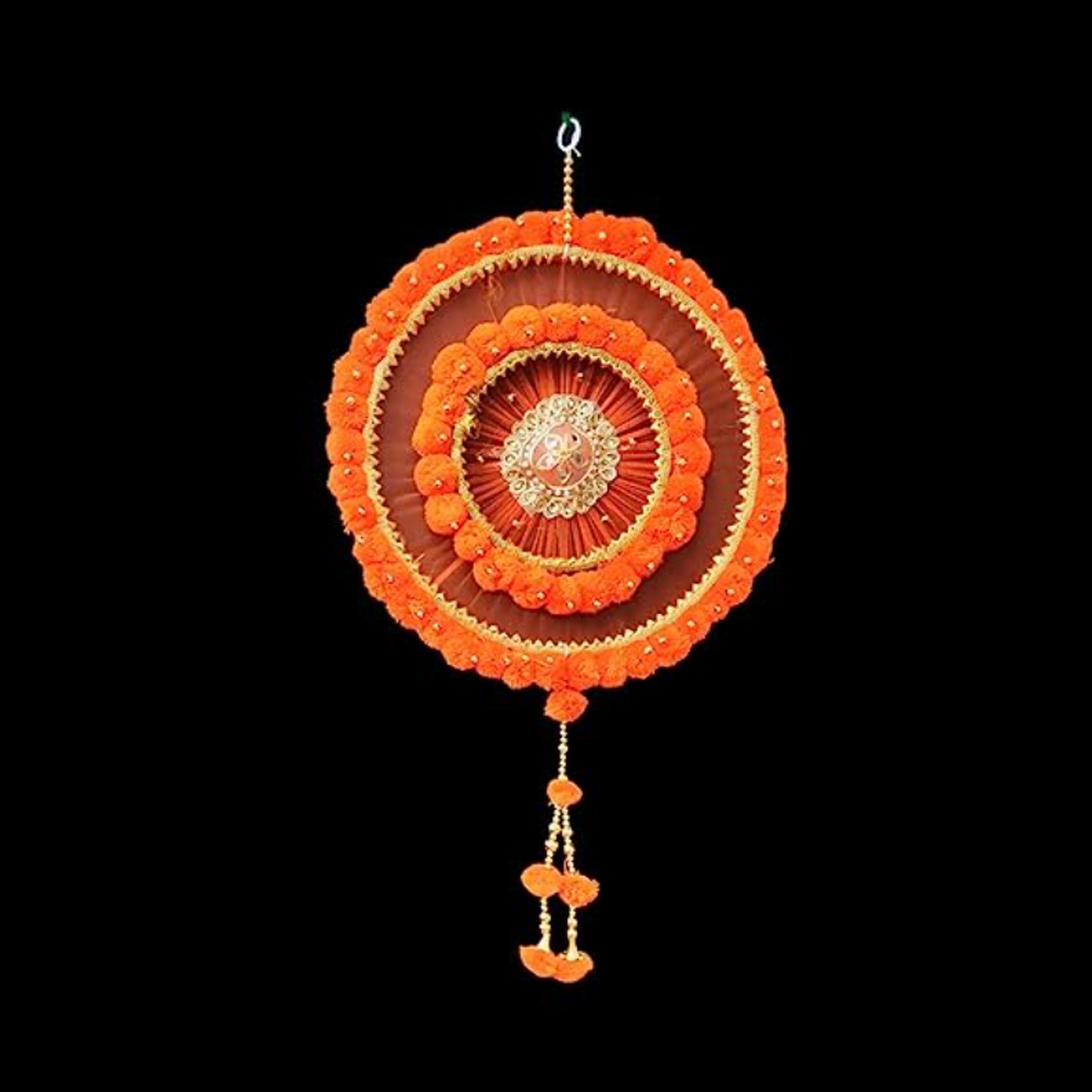 Pom Pom Ring Hanging Multi Colour